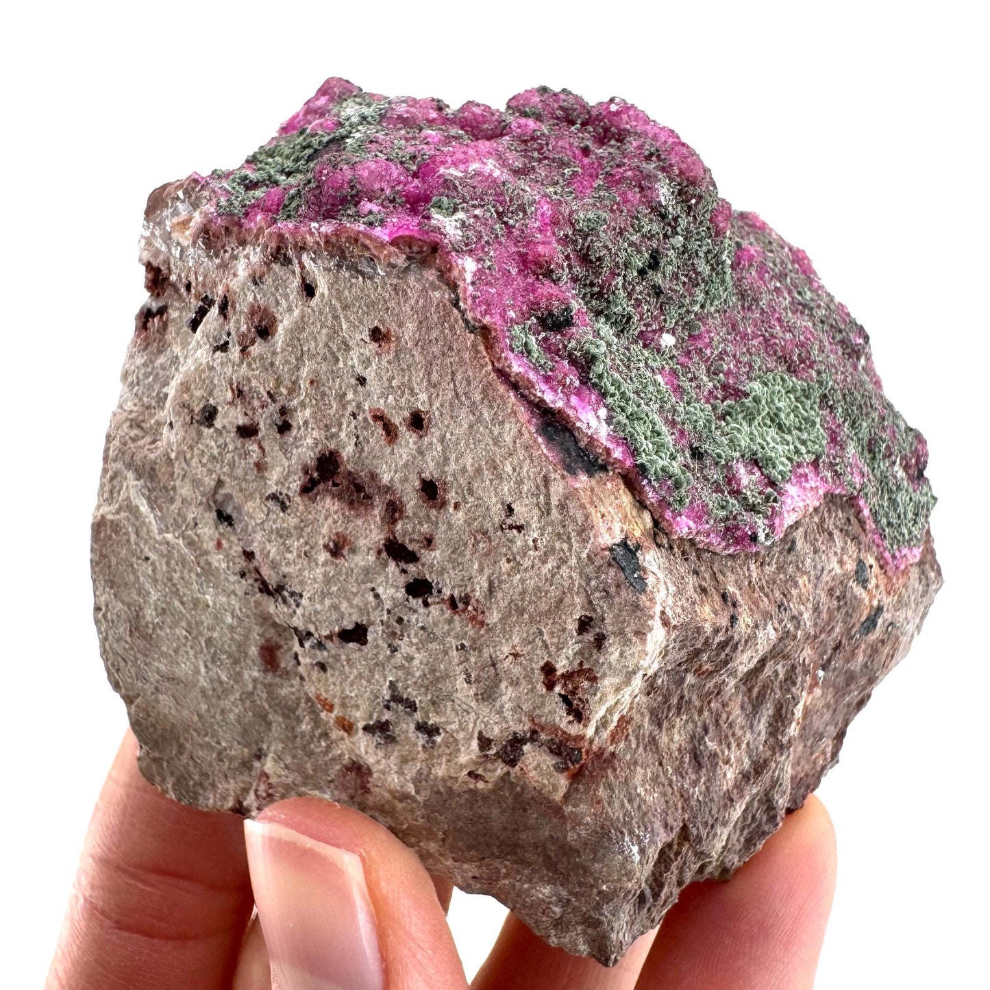 Cobaltoan Calcite w/ Kolwezite (DR Congo) | cobalto calcite crystal, mineral specimen