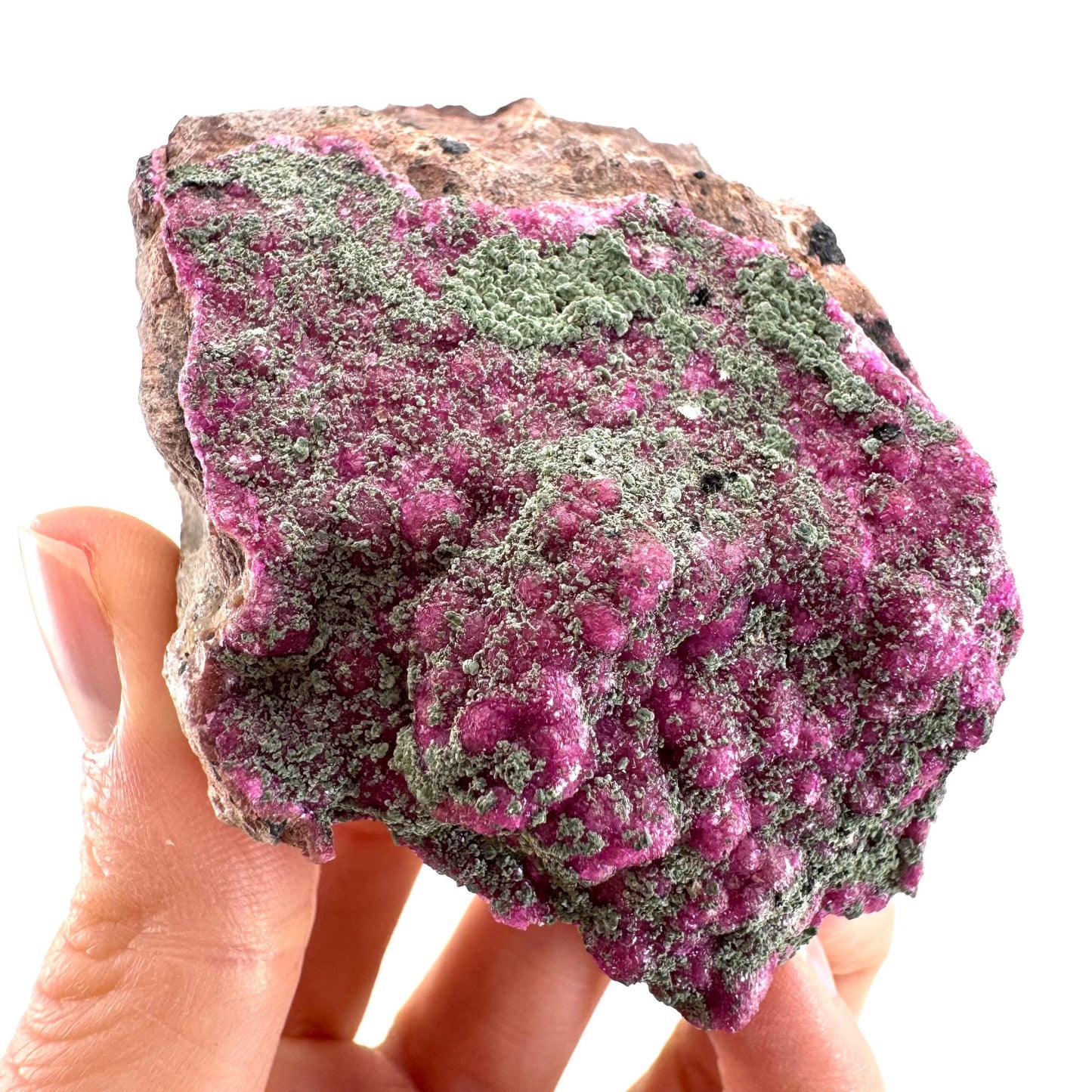 Cobaltoan Calcite w/ Kolwezite (DR Congo) | cobalto calcite crystal, mineral specimen