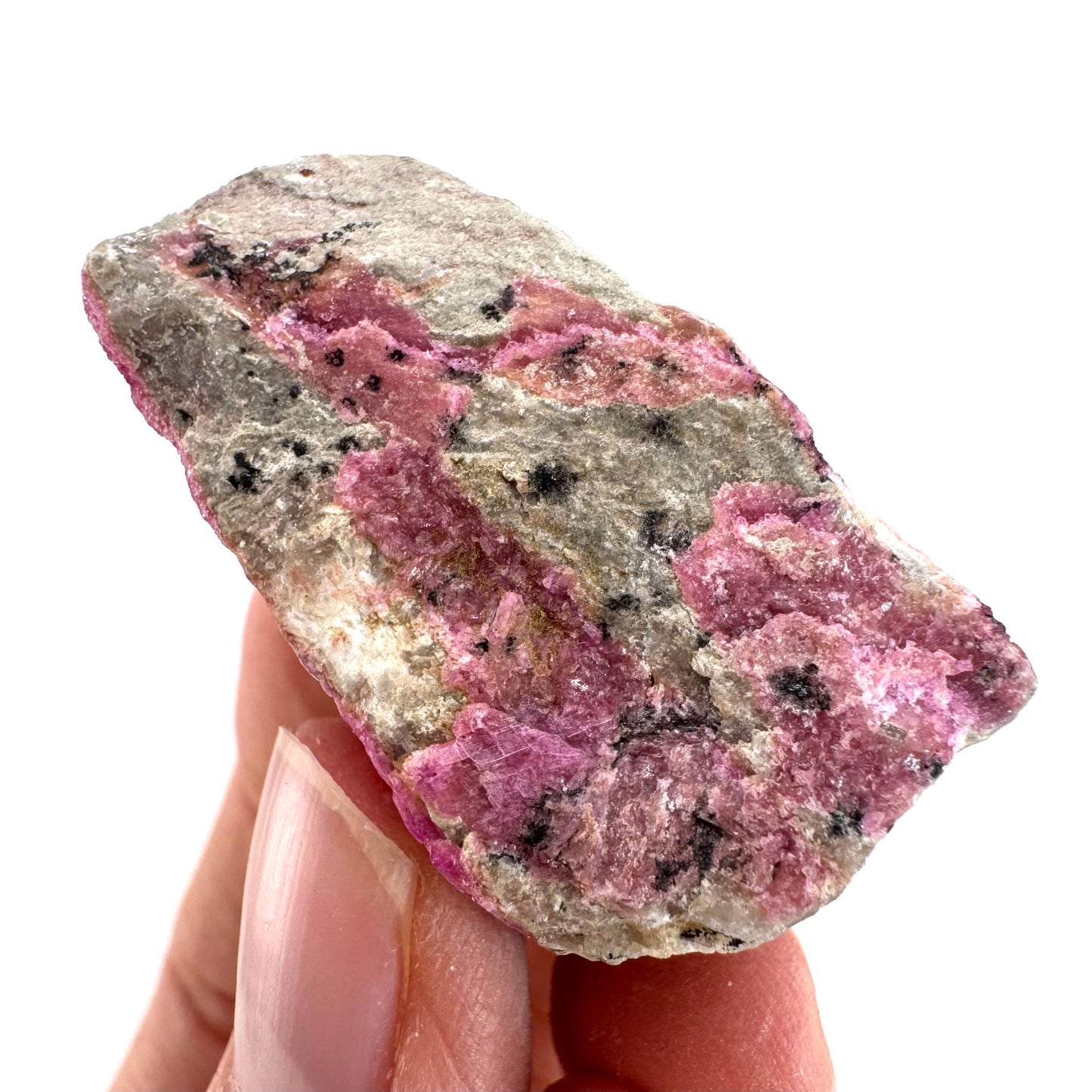 Cobaltoan Calcite (DR Congo) | cobalto calcite crystal, pink calcite, mineral specimen