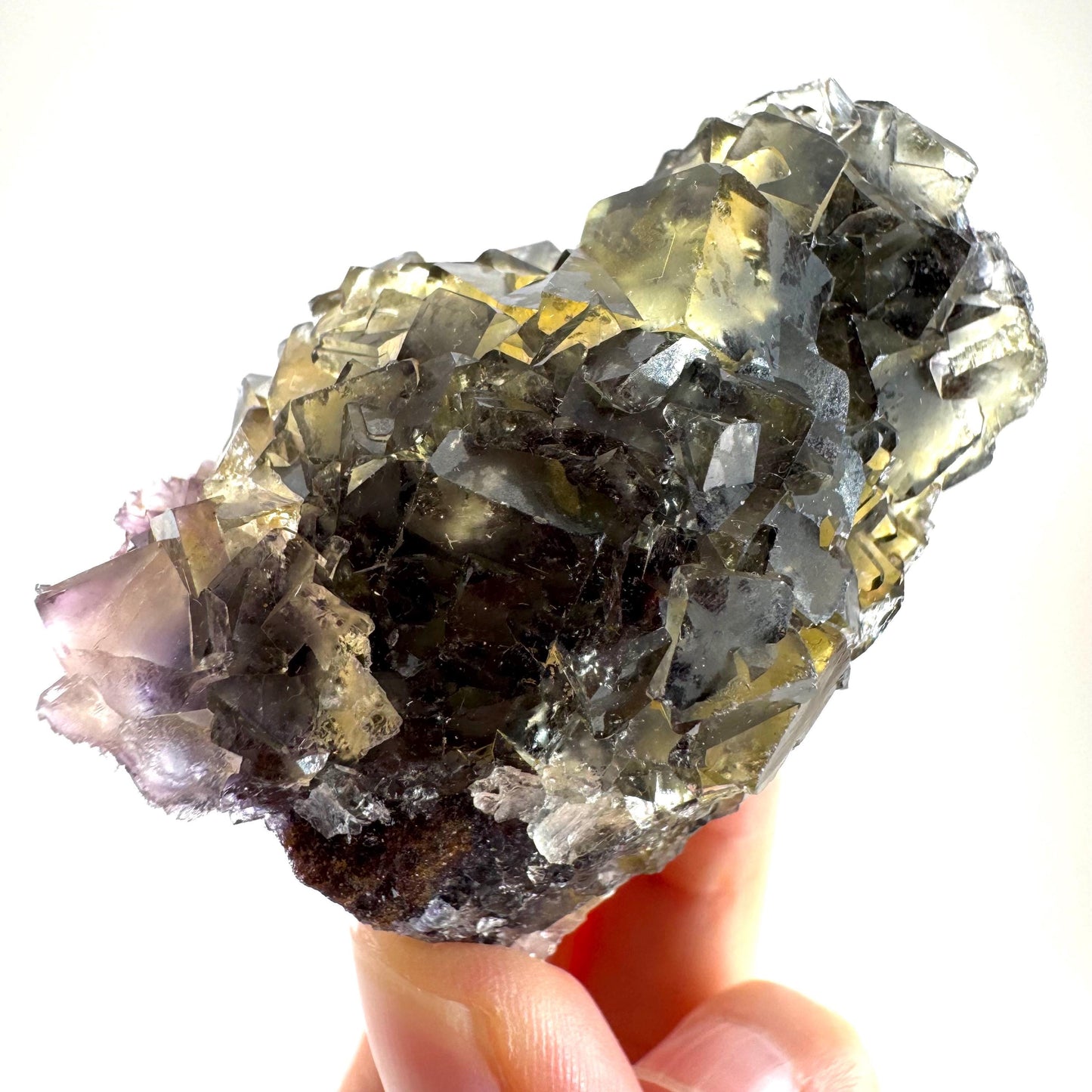 Okorusu Fluorite (Namibia) | “Honey Pocket” fluorite cluster, yellow fluorite crystal, mineral specimen
