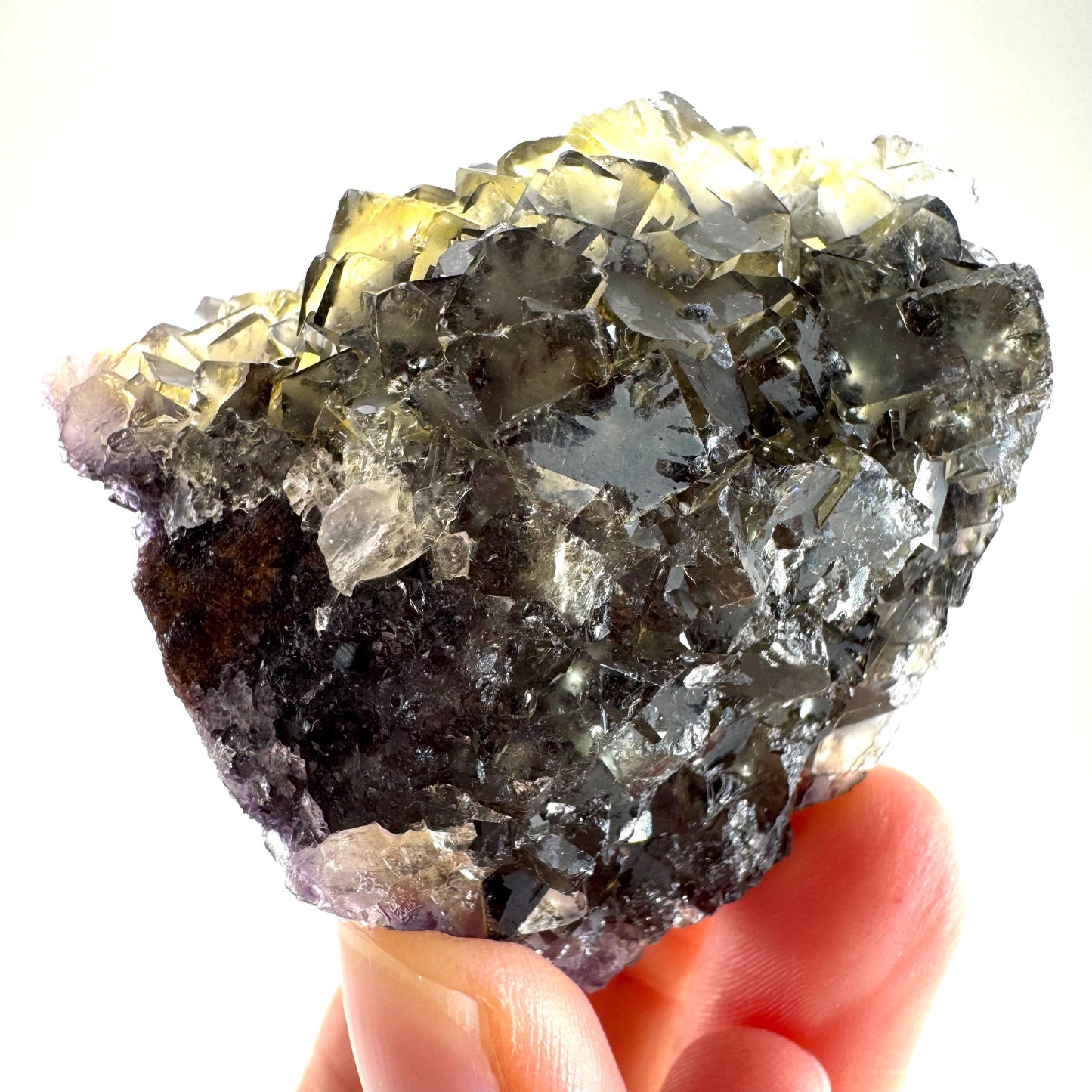 Okorusu Fluorite (Namibia) | “Honey Pocket” fluorite cluster, yellow fluorite crystal, mineral specimen