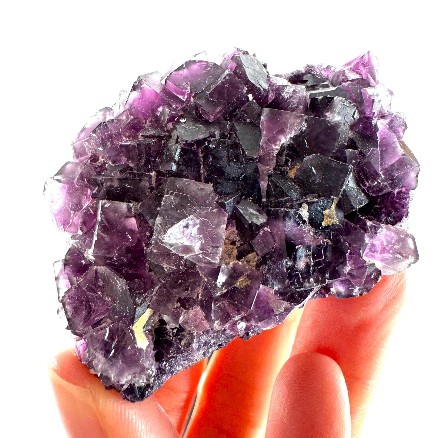 Okorusu Fluorite (Namibia) | purple fluorite cluster, raw fluorite crystal, mineral specimen