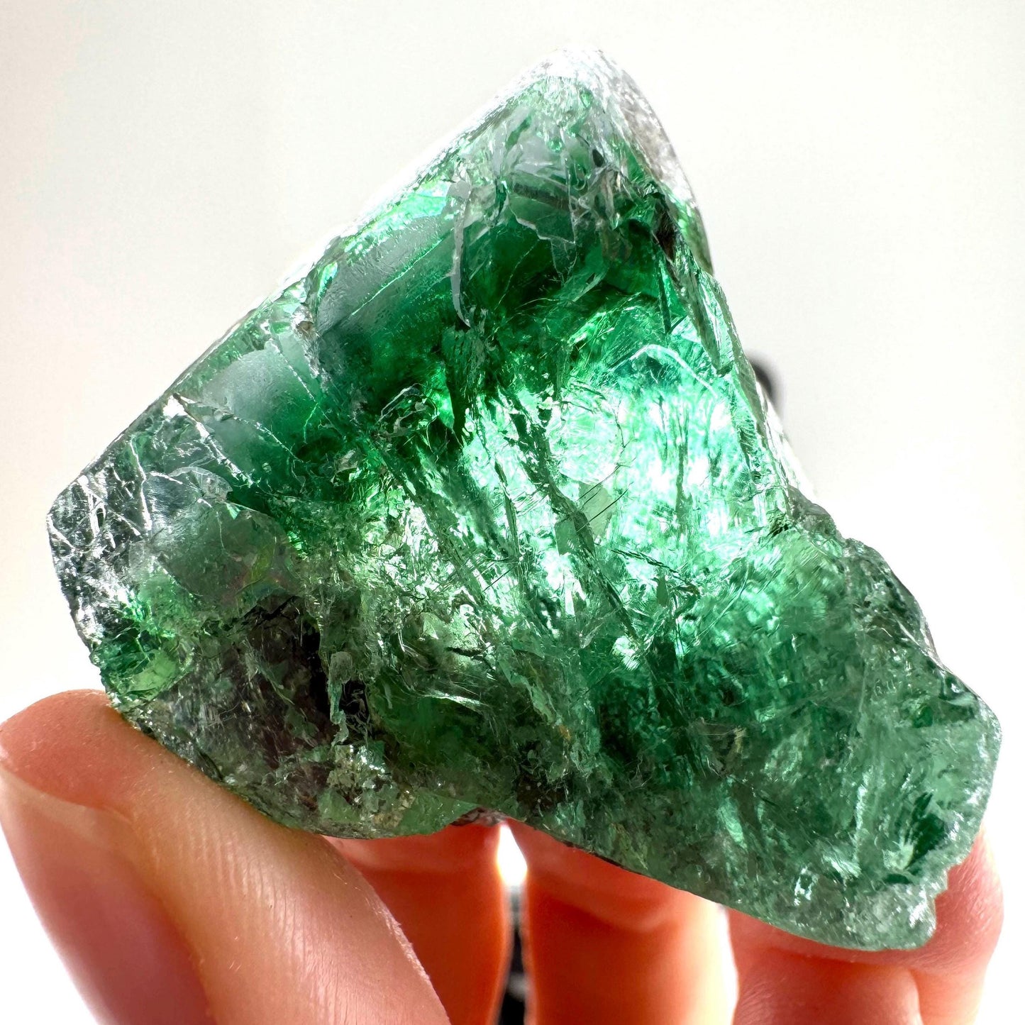 Okorusu Fluorite (Namibia) | green fluorite cluster, raw fluorite crystal, mineral specimen