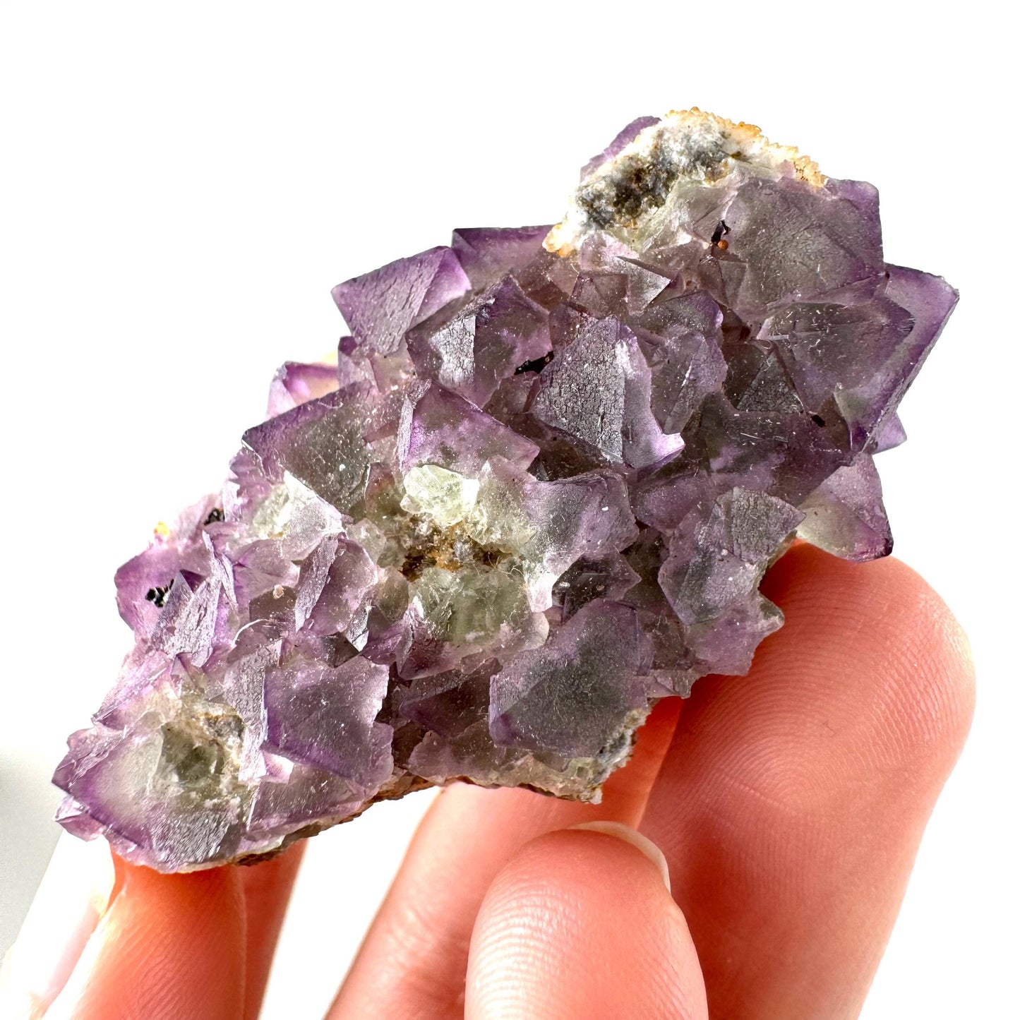Okorusu Fluorite (Namibia) | purple fluorite cluster, raw fluorite crystal, mineral specimen