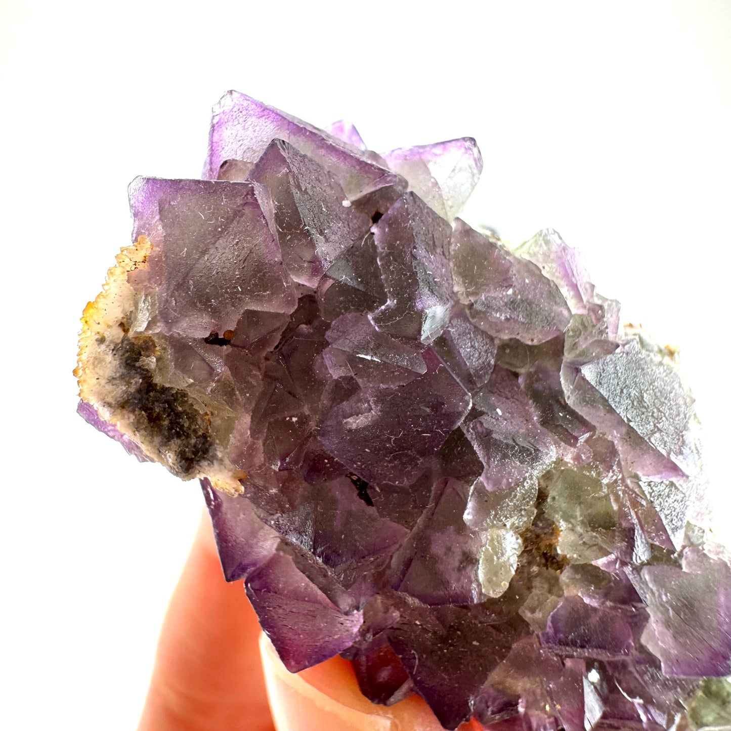 Okorusu Fluorite (Namibia) | purple fluorite cluster, raw fluorite crystal, mineral specimen