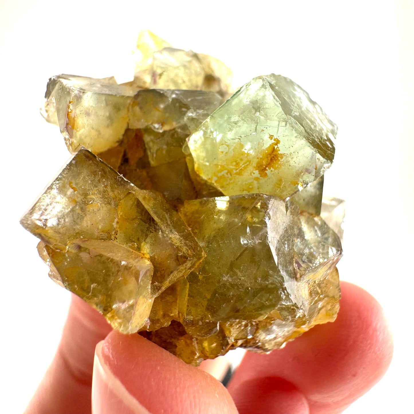 Okorusu Fluorite (Namibia) | green fluorite cluster, raw fluorite crystal, mineral specimen