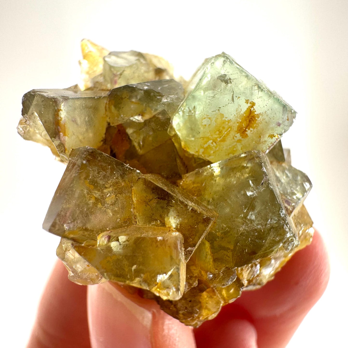 Okorusu Fluorite (Namibia) | green fluorite cluster, raw fluorite crystal, mineral specimen