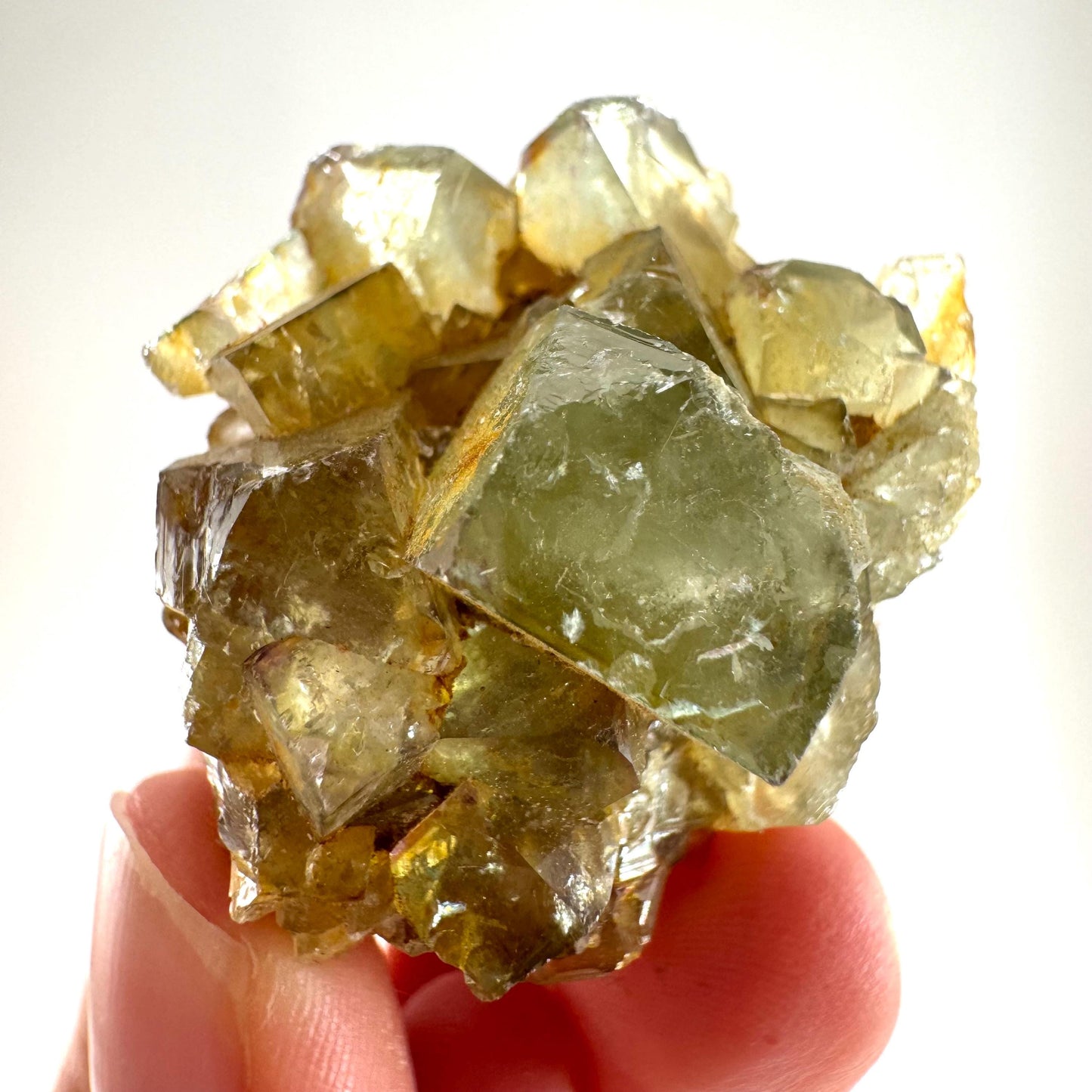 Okorusu Fluorite (Namibia) | green fluorite cluster, raw fluorite crystal, mineral specimen