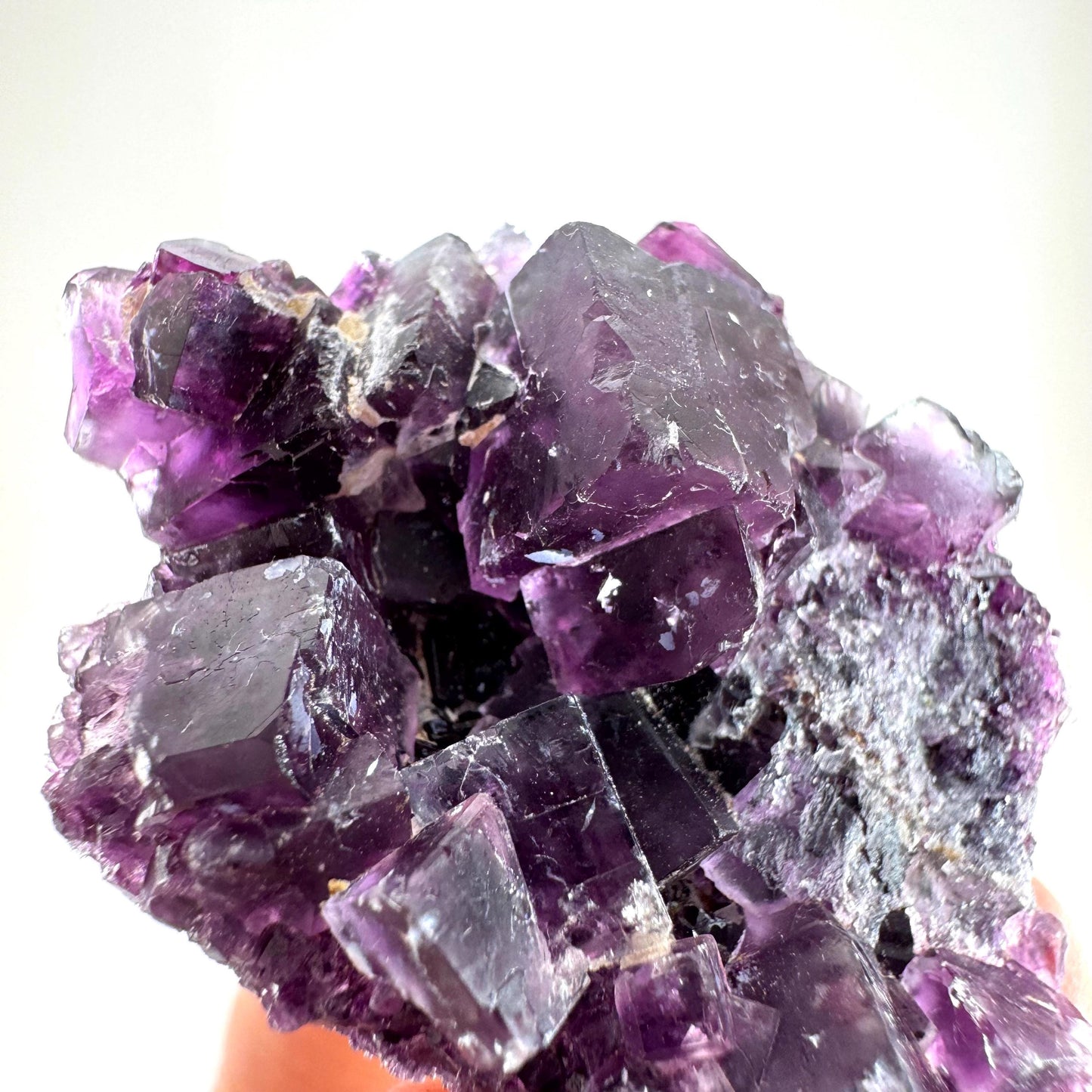 Okorusu Fluorite (Namibia) | purple fluorite cluster, raw fluorite crystal, mineral specimen