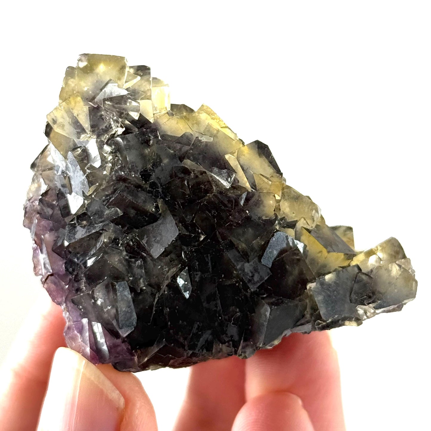 Okorusu Fluorite (Namibia) | “Honey Pocket” fluorite cluster, yellow fluorite crystal, mineral specimen