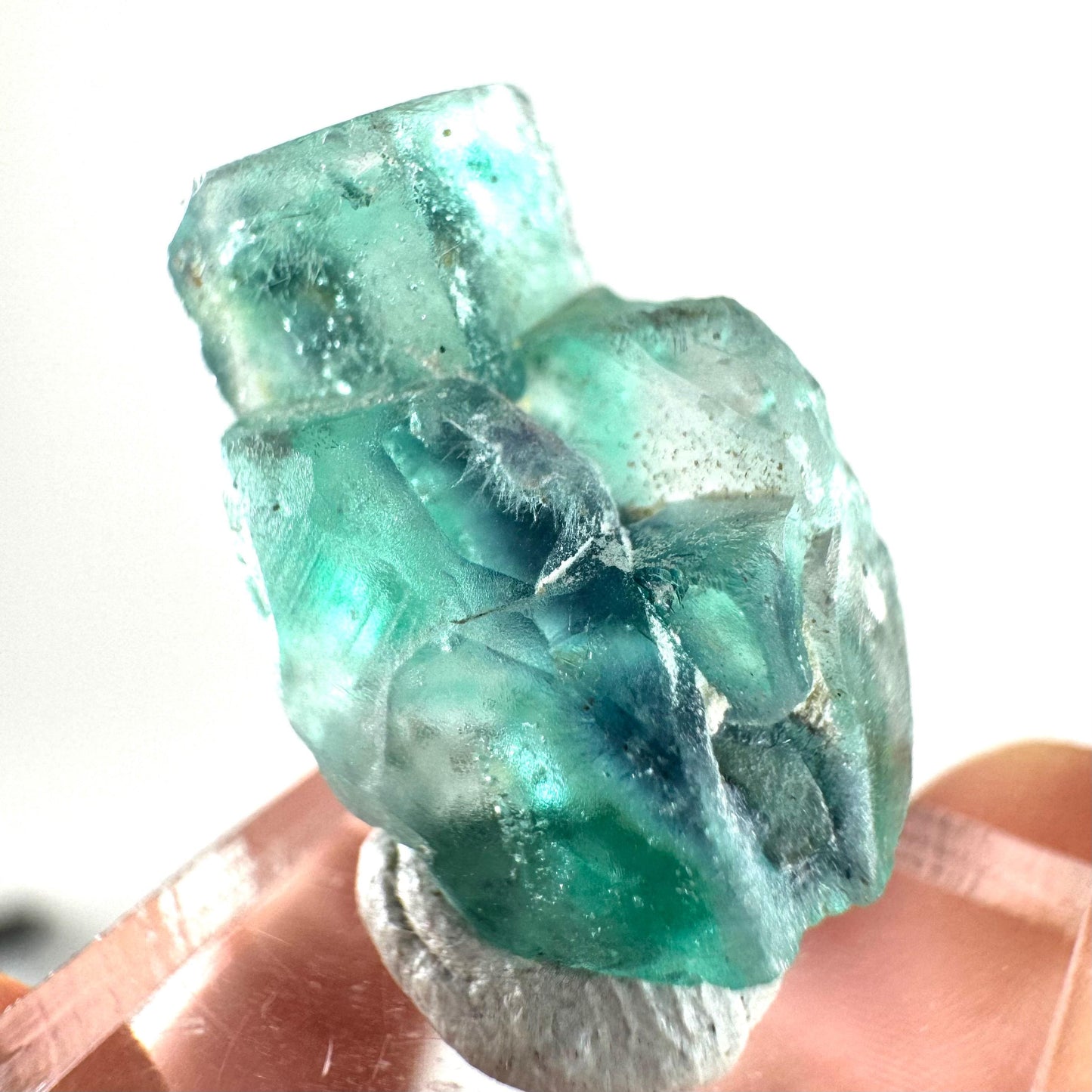 Okorusu Fluorite (Namibia) | green-blue fluorite cluster, raw fluorite crystal, mineral specimen