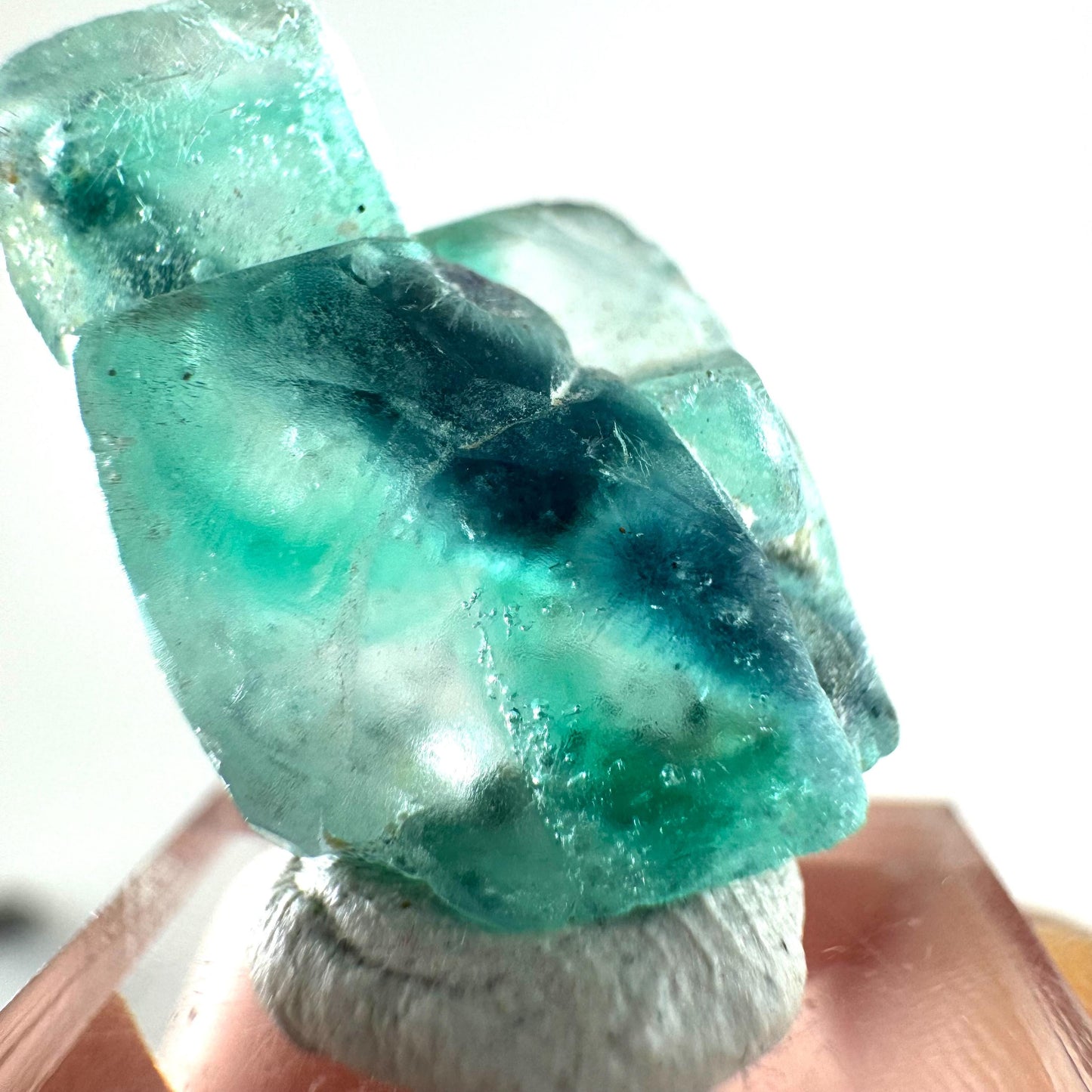 Okorusu Fluorite (Namibia) | green-blue fluorite cluster, raw fluorite crystal, mineral specimen