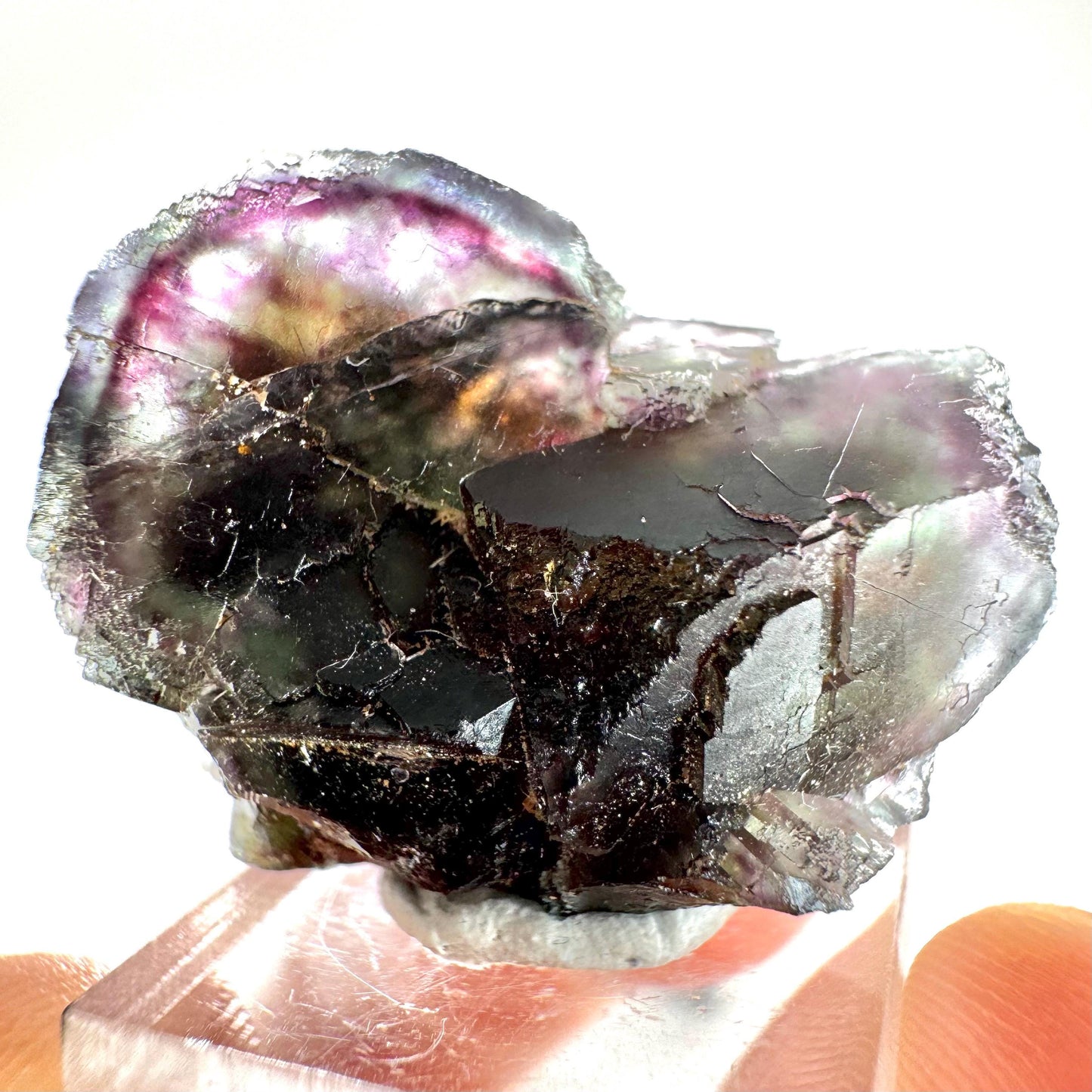 Okorusu Fluorite (Namibia) | purple fluorite cluster, raw fluorite crystal, mineral specimen