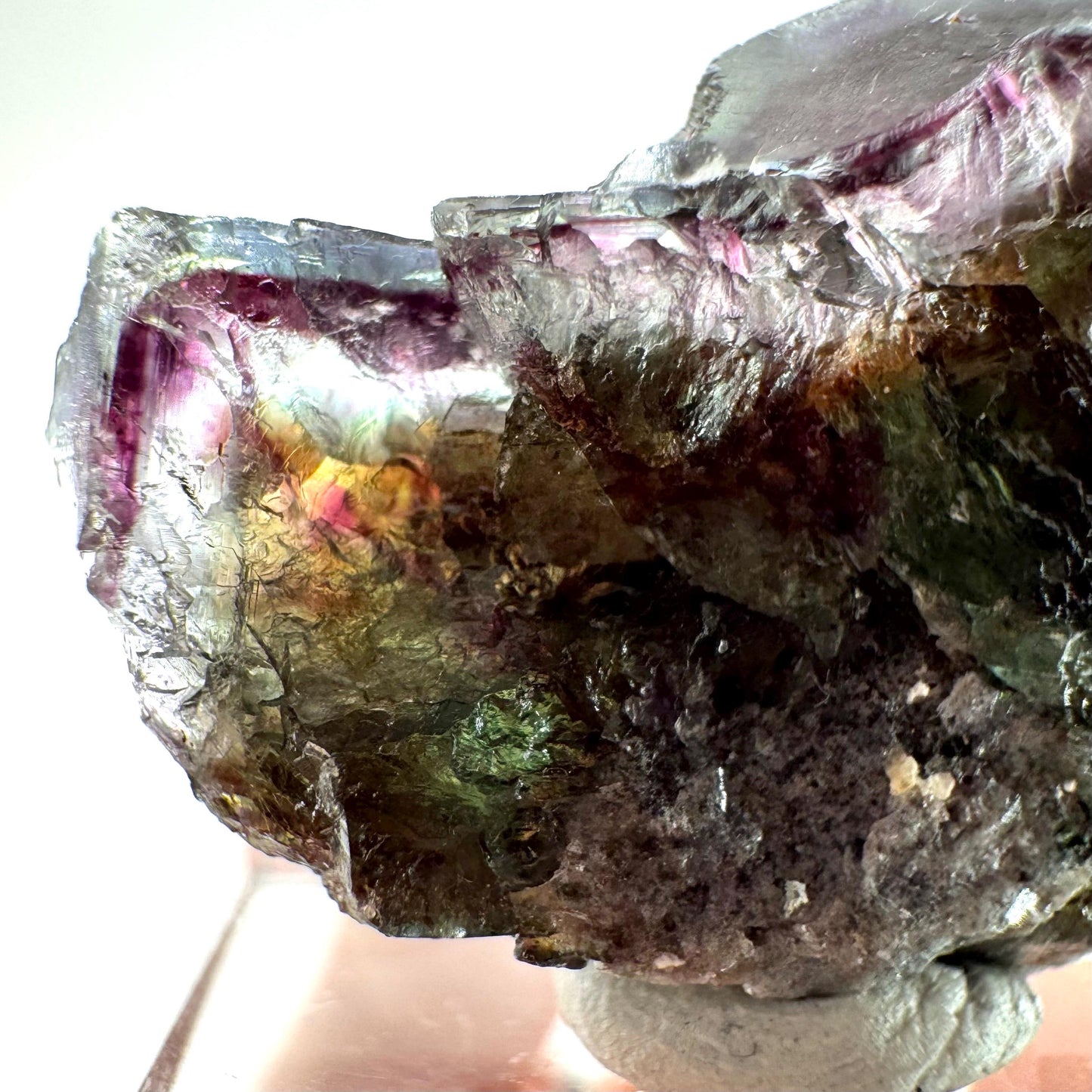 Okorusu Fluorite (Namibia) | purple fluorite cluster, raw fluorite crystal, mineral specimen