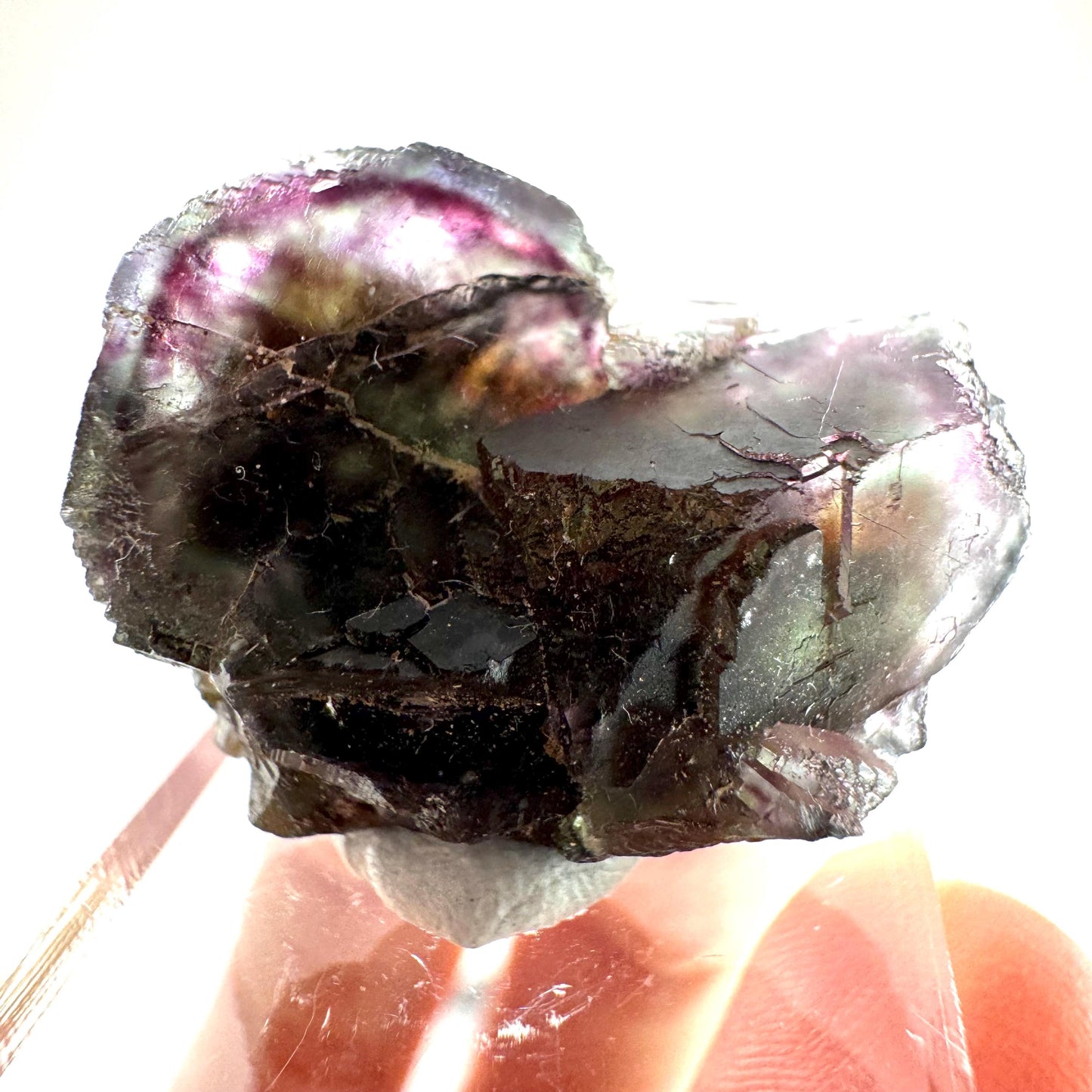 Okorusu Fluorite (Namibia) | purple fluorite cluster, raw fluorite crystal, mineral specimen