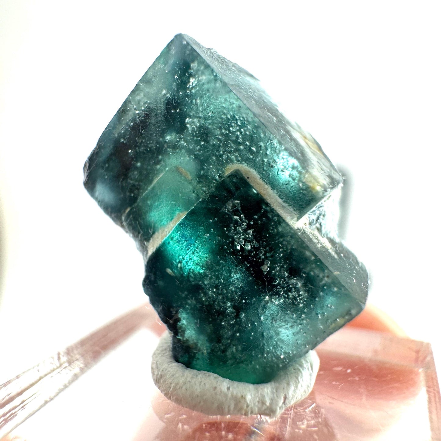 Okorusu Fluorite (Namibia) | green-blue fluorite cluster, raw fluorite crystal, mineral specimen