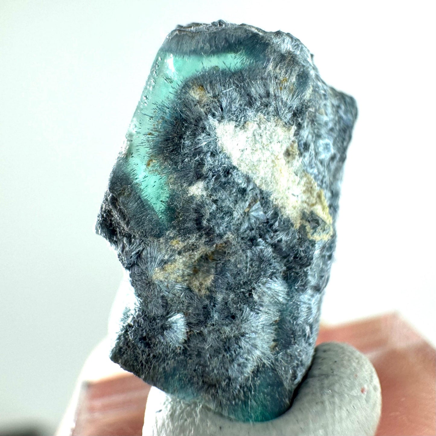 Okorusu Fluorite (Namibia) | green-blue fluorite cluster, raw fluorite crystal, mineral specimen