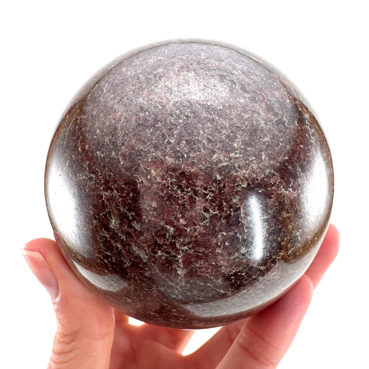 XL Garnet Sphere | red garnet, crystal ball, crystal orb, root chakra, polished garnet