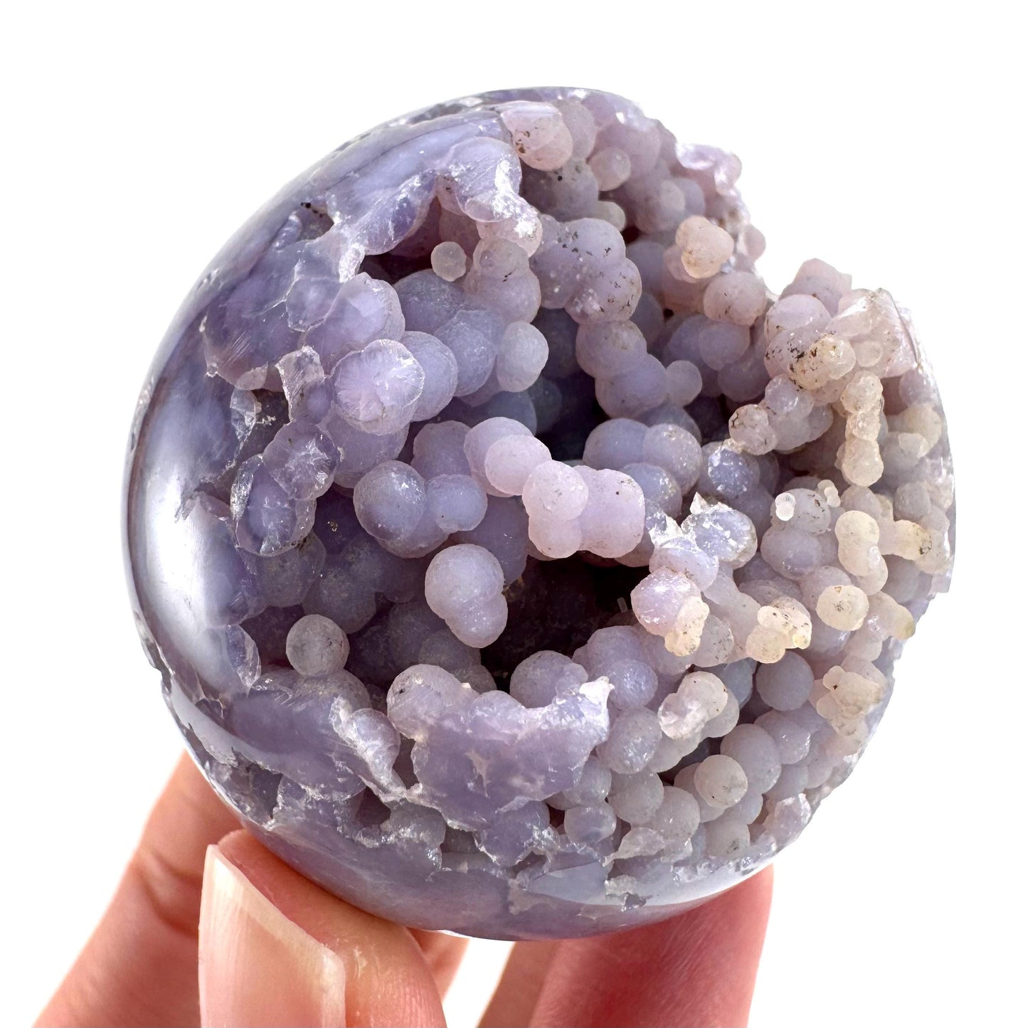 Grape Agate Sphere | purple grape agate crystal ball, grape agate cluster, crystal sphere