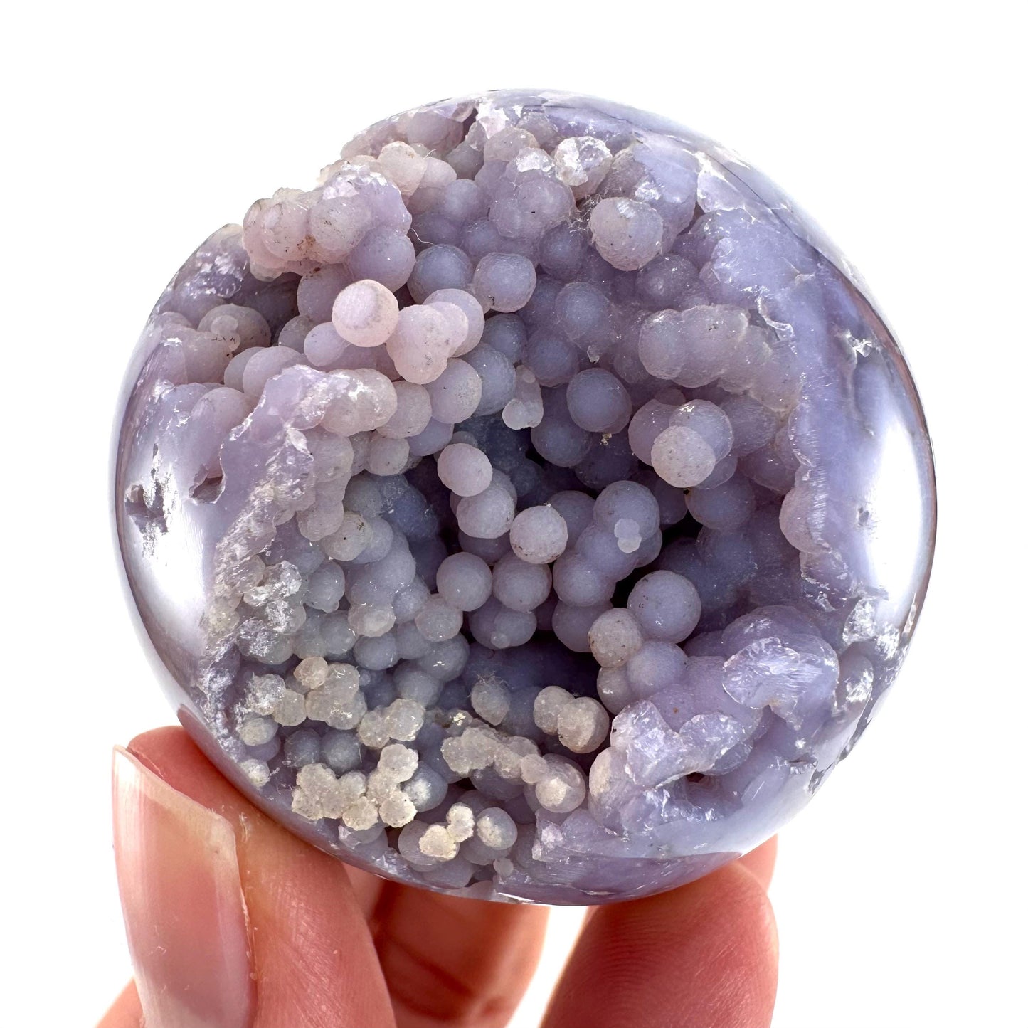 Grape Agate Sphere | purple grape agate crystal ball, grape agate cluster, crystal sphere