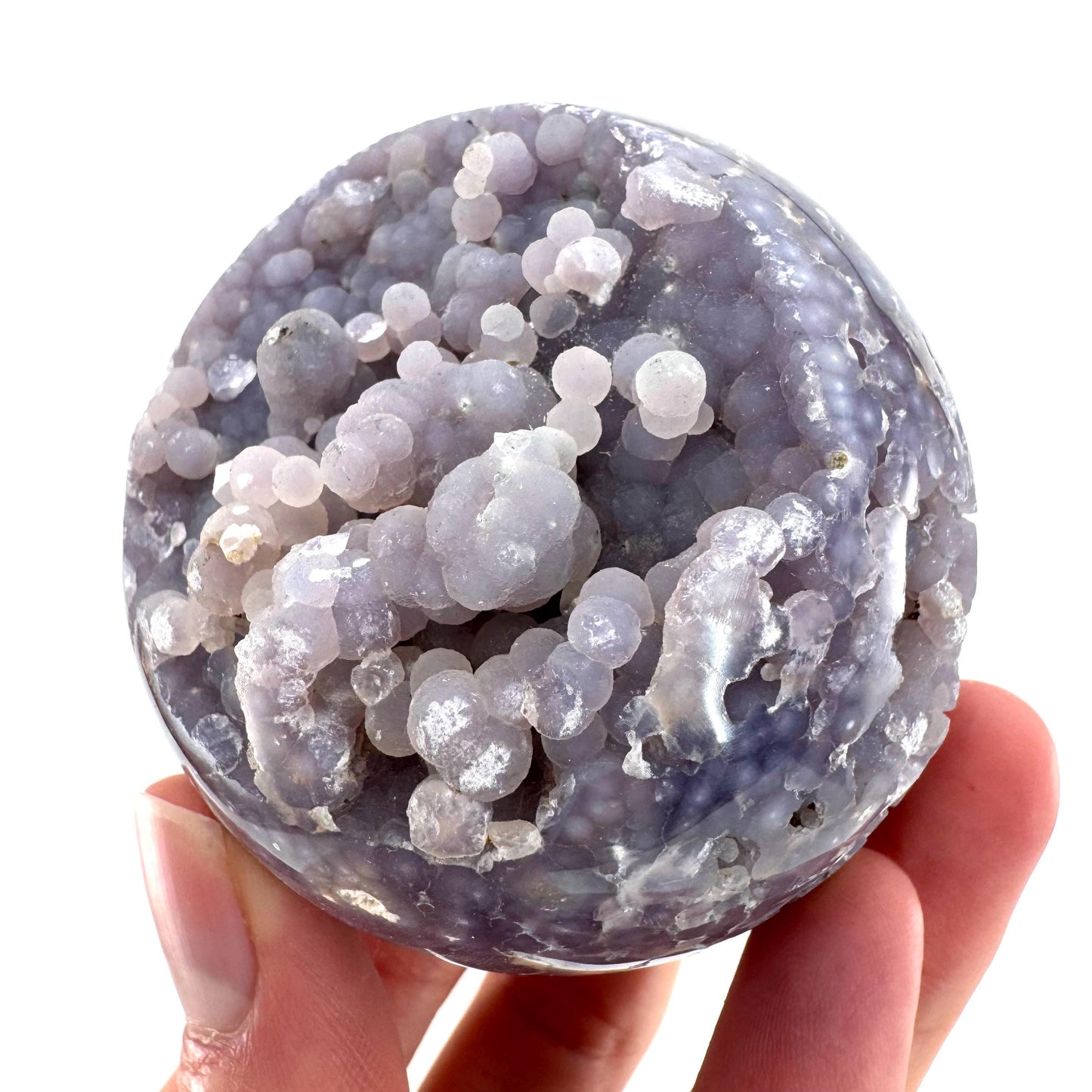 Grape Agate Sphere | purple grape agate crystal ball, grape agate cluster, crystal sphere