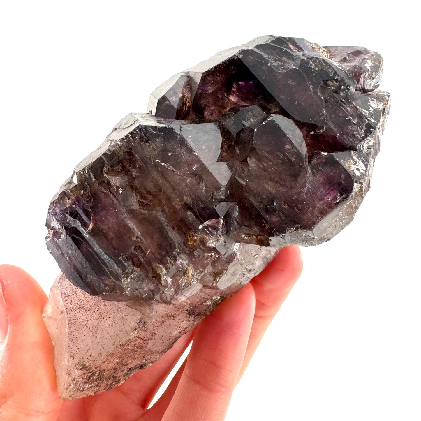 Elestial Amethyst Scepter | Shangaan amethyst crystal cluster, natural mineral specimen