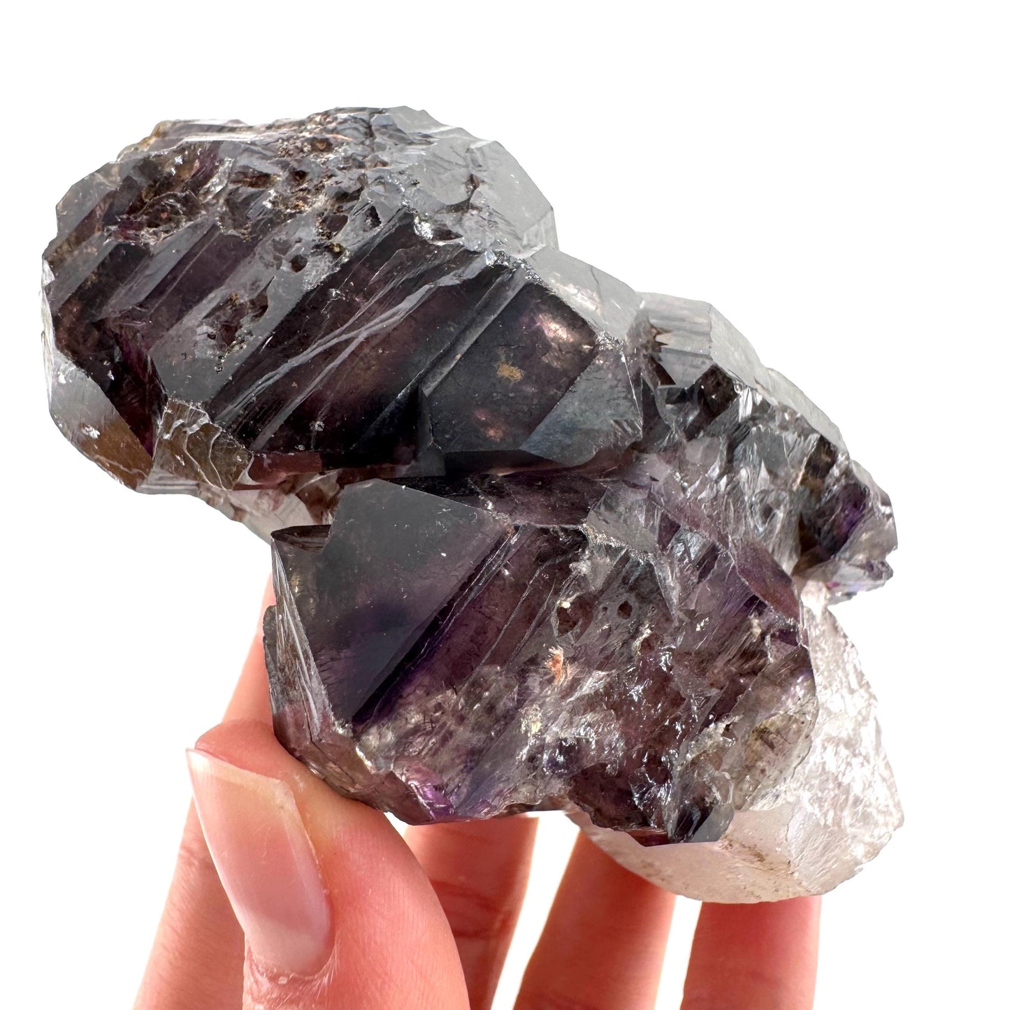 Elestial Amethyst Scepter | Shangaan amethyst crystal cluster, natural mineral specimen