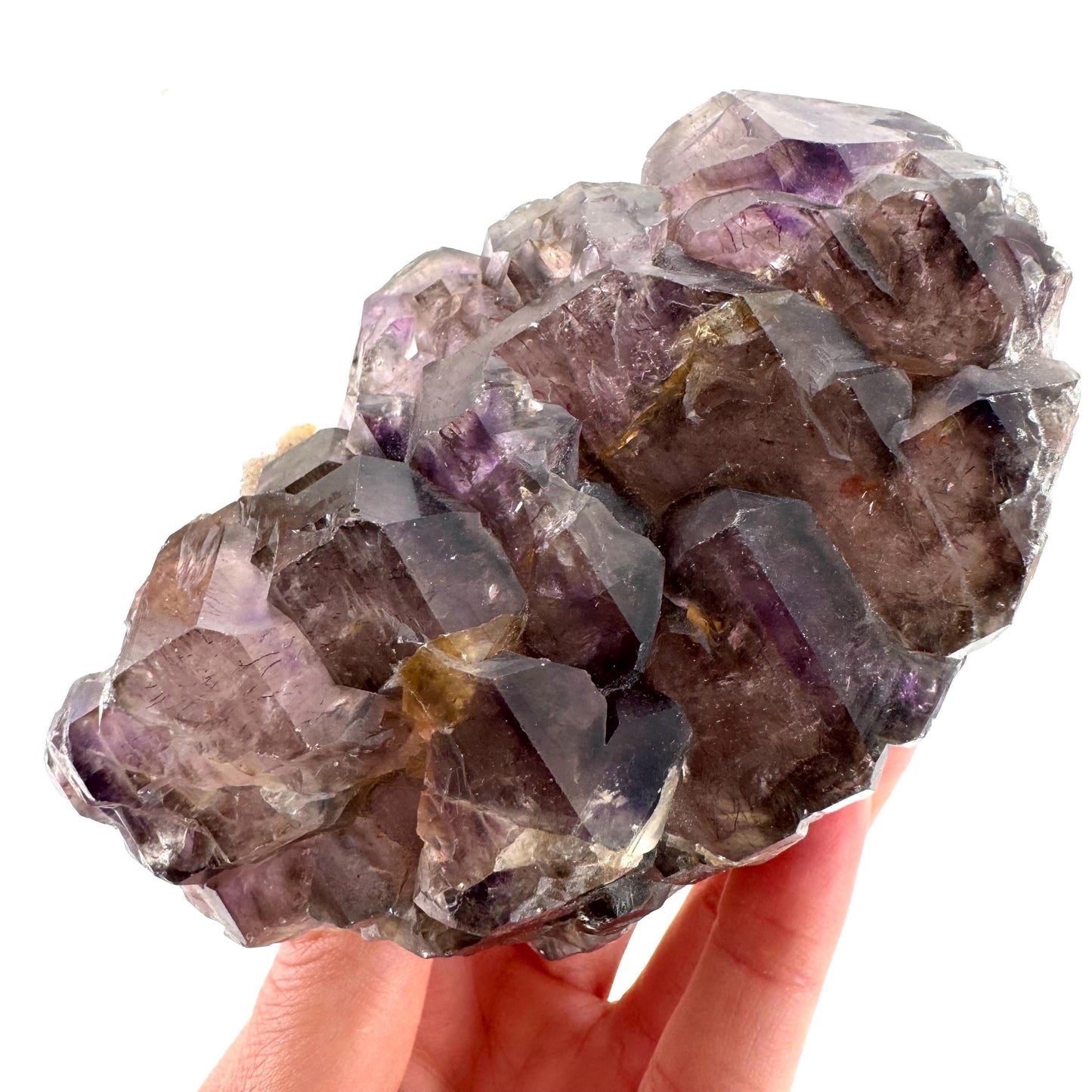 Elestial Amethyst | Shangaan amethyst crystal cluster, raw mineral specimen
