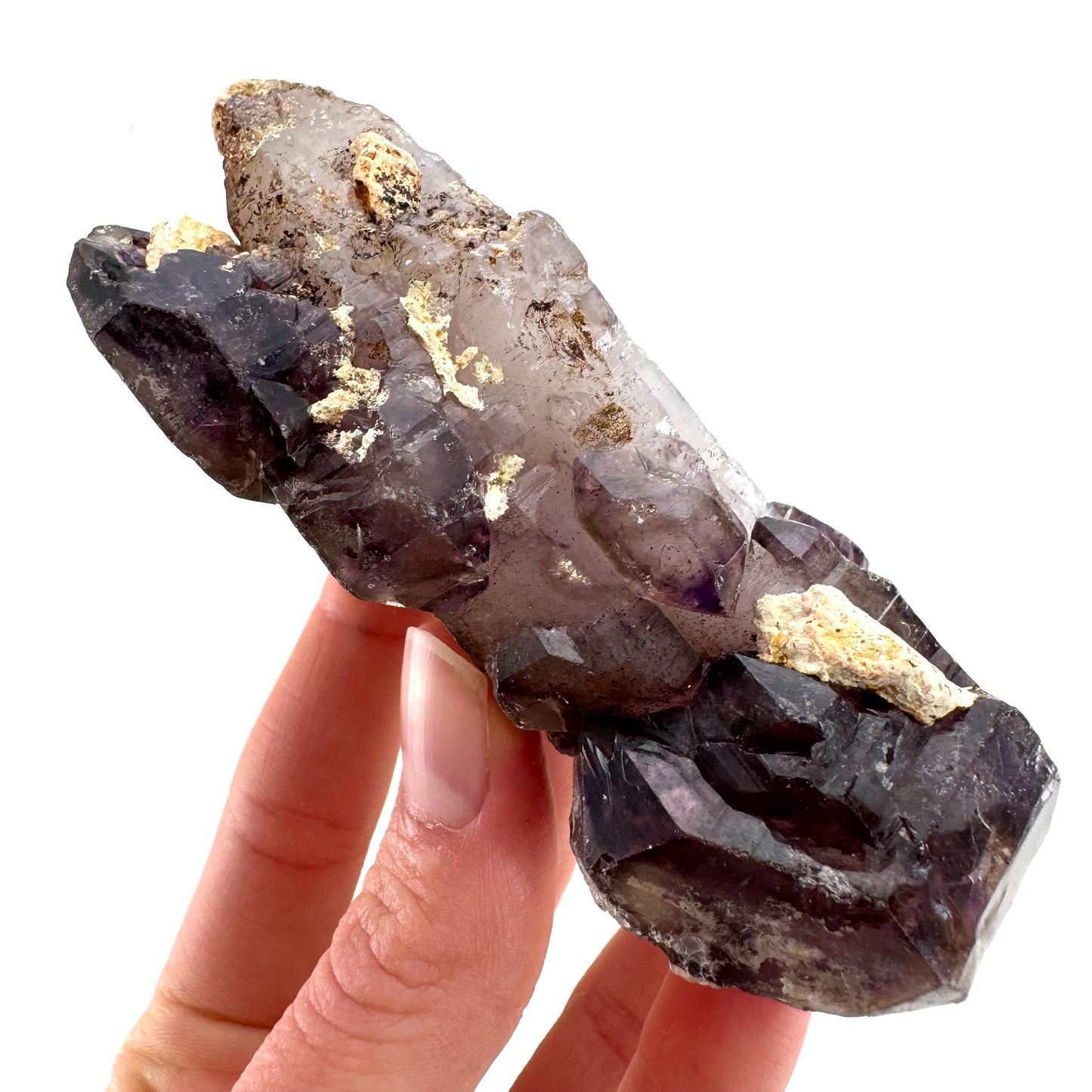 Elestial Amethyst Scepter | Shangaan amethyst crystal cluster, natural mineral specimen