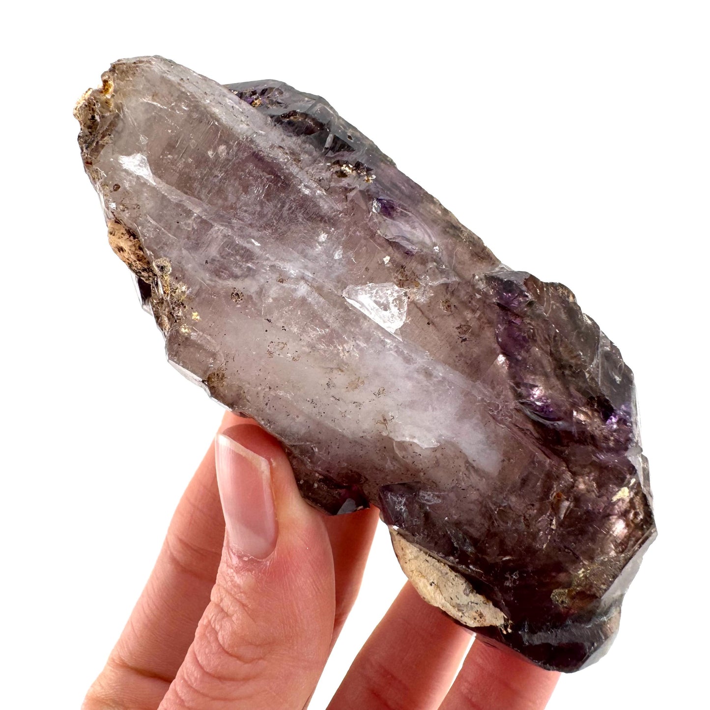Elestial Amethyst Scepter | Shangaan amethyst crystal cluster, natural mineral specimen