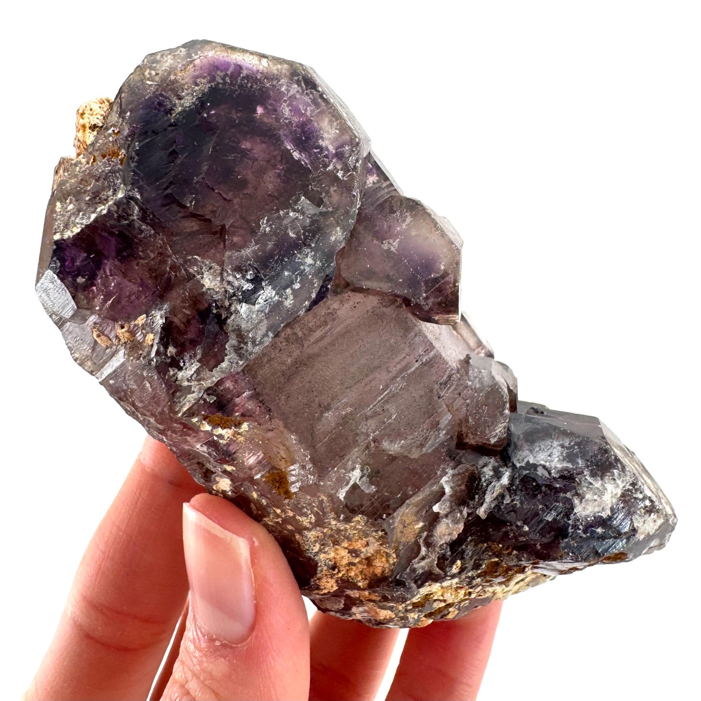 Elestial Amethyst Scepter | Shangaan amethyst crystal cluster, natural mineral specimen
