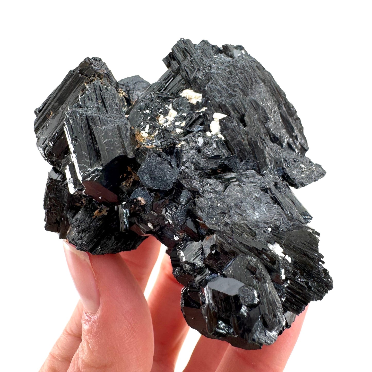 Black Tourmaline Cluster | Namibian Raw Crystal Protection Stone