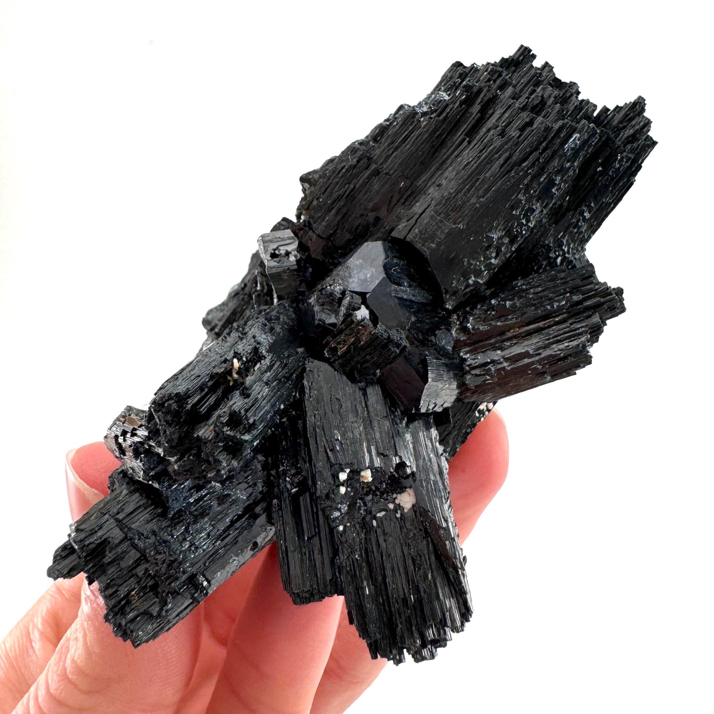 Raw Black Tourmaline Crystal Cluster | Namibia, Protection Stone