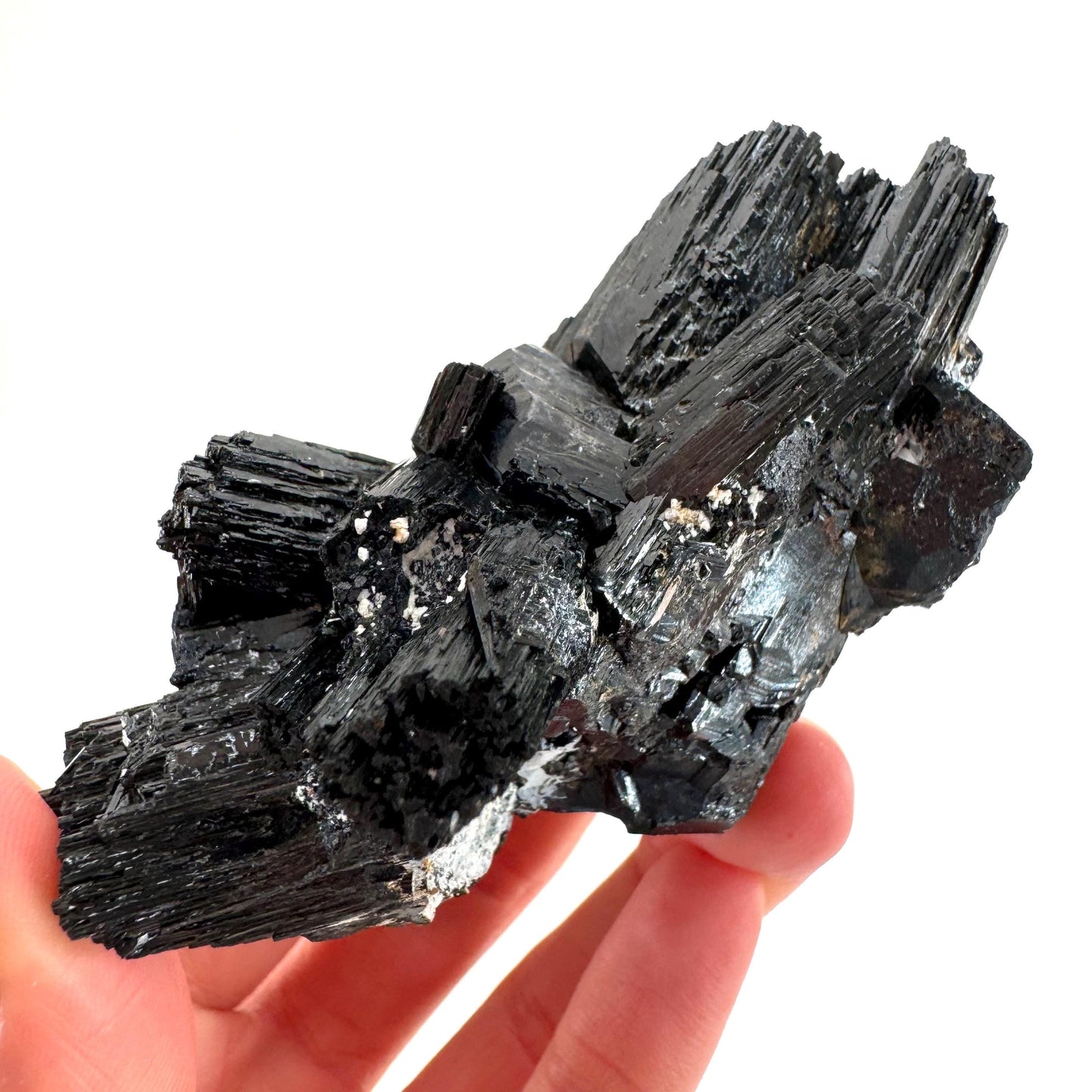 Raw Black Tourmaline Crystal Cluster | Namibia, Protection Stone