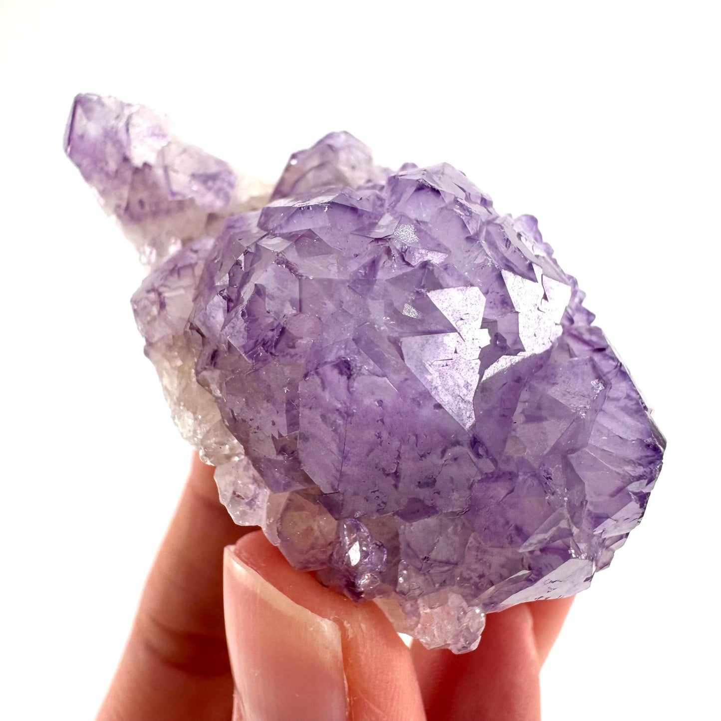 Spirit Quartz Crystal | raw natural purple amethyst cactus quartz, mineral specimen