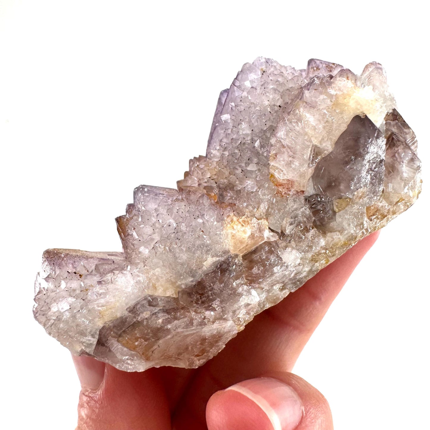 Spirit Quartz Crystal | raw natural purple amethyst cactus quartz, mineral specimen