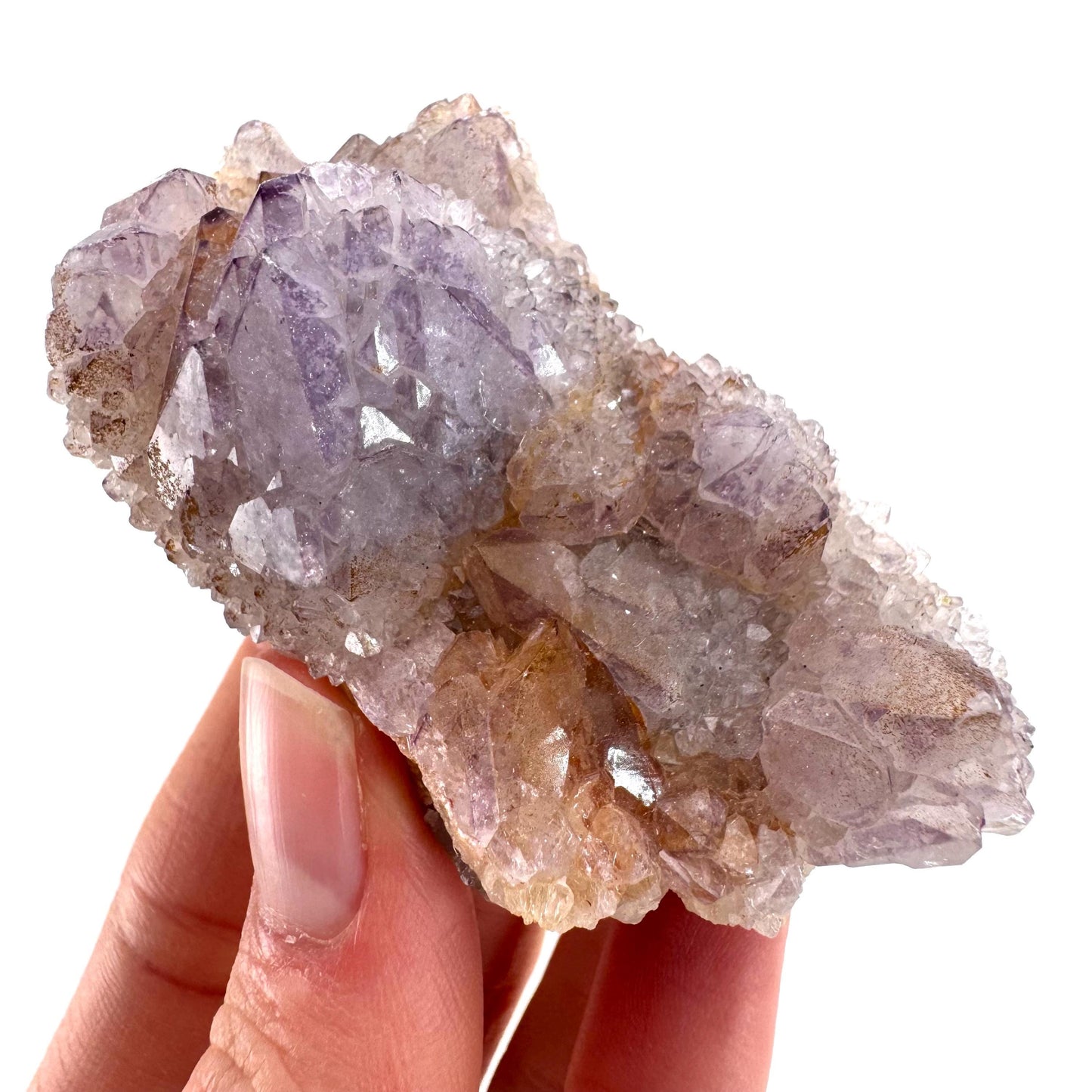 Spirit Quartz Crystal | raw natural purple amethyst cactus quartz, mineral specimen