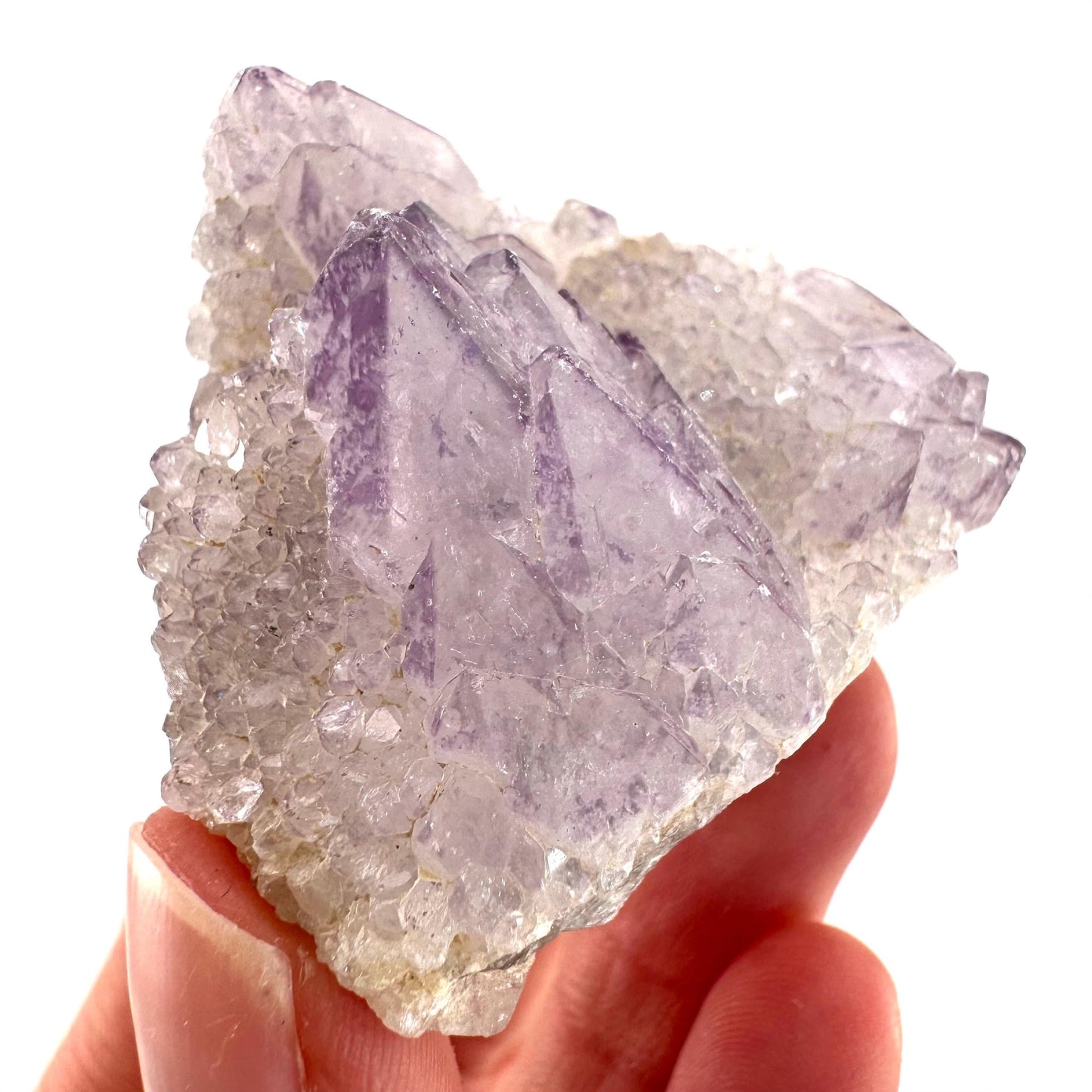 Spirit Quartz Crystal | raw natural purple amethyst cactus quartz, mineral specimen