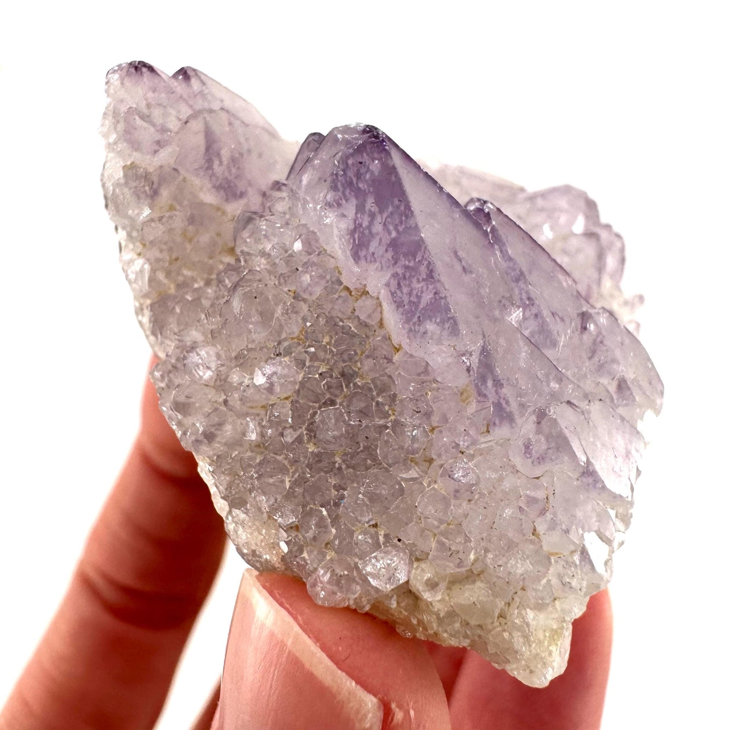 Spirit Quartz Crystal | raw natural purple amethyst cactus quartz, mineral specimen