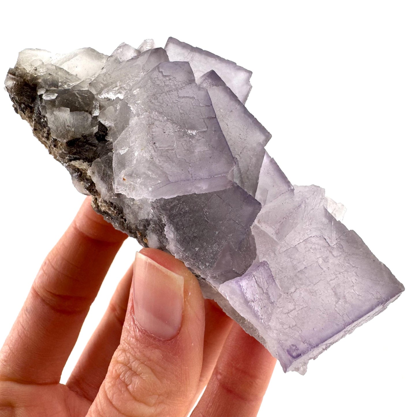 Purple Fluorite (Pakistan) | purple fluorite crystal cluster, mineral specimen