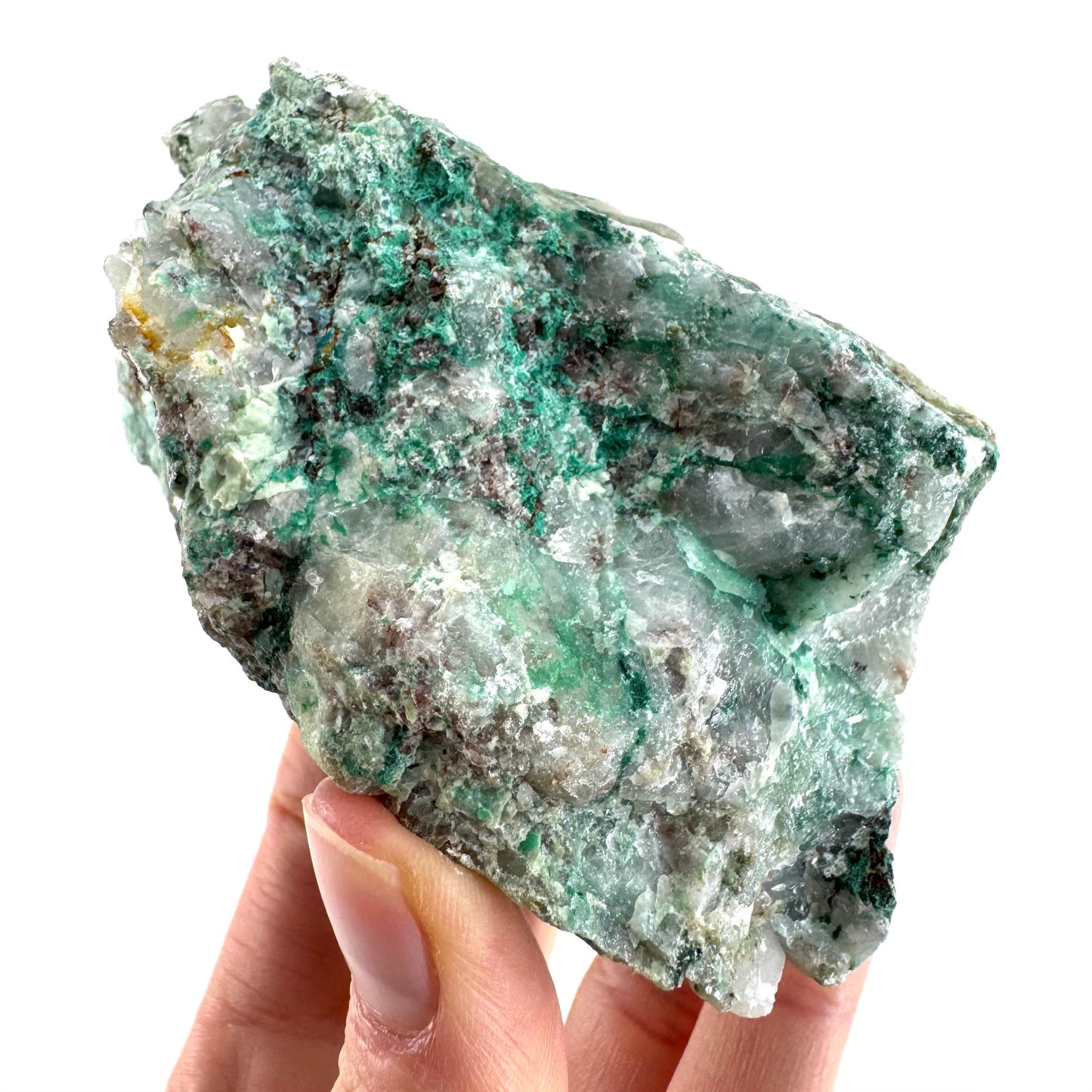 Ajoite in Quartz (South Africa) | raw ajoite, raw crystals, mineral specimen, Ajoite quartz crystal