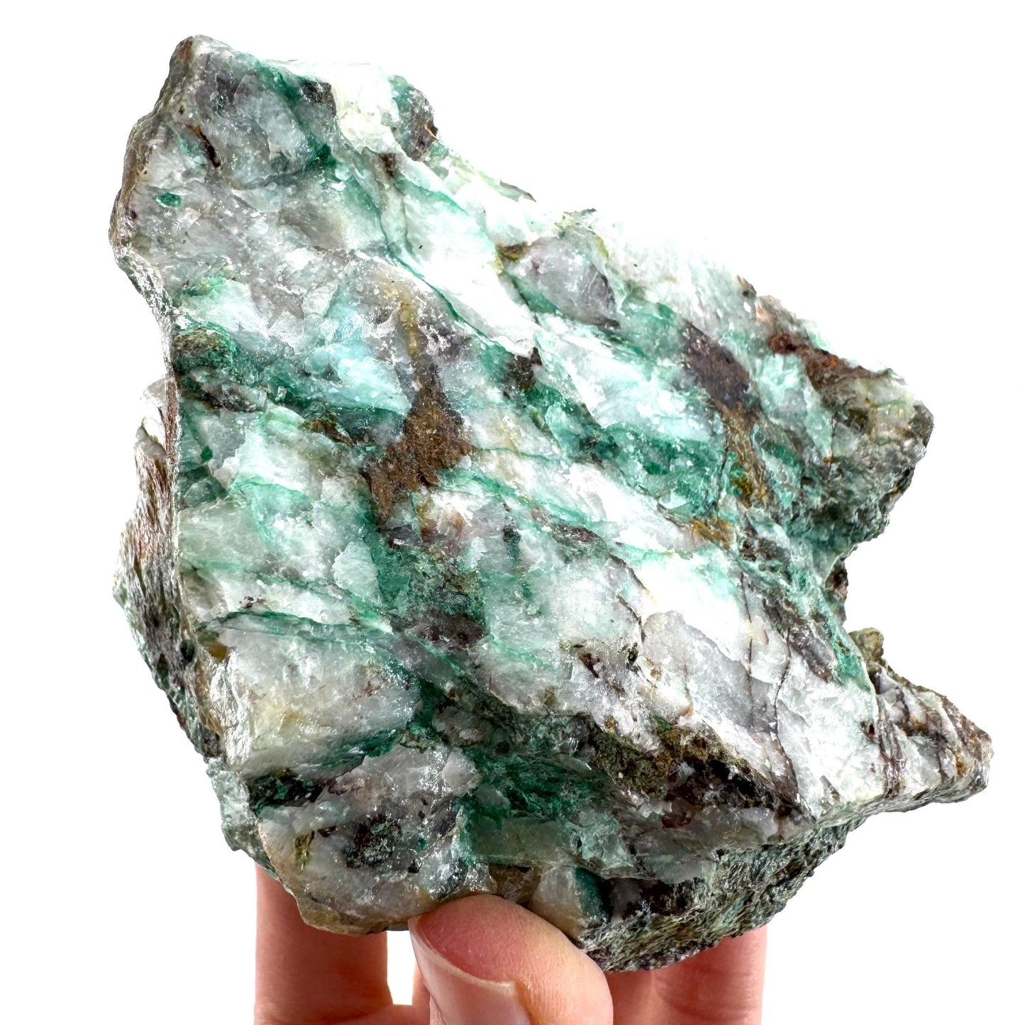 Ajoite in Quartz (South Africa) | raw ajoite, raw crystals, mineral specimen, Ajoite quartz crystal