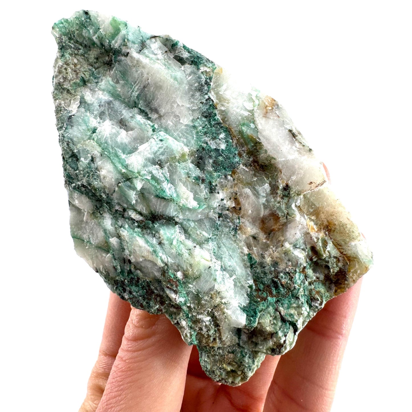 Ajoite in Quartz (South Africa) | raw ajoite, raw crystals, mineral specimen, Ajoite quartz crystal