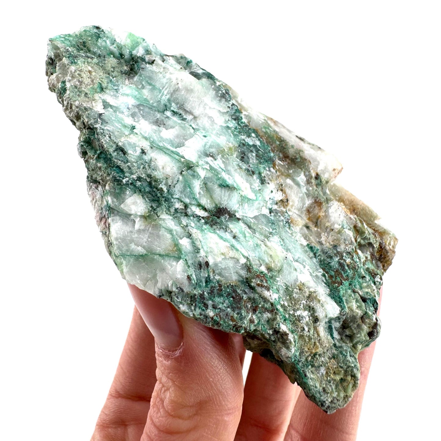Ajoite in Quartz (South Africa) | raw ajoite, raw crystals, mineral specimen, Ajoite quartz crystal