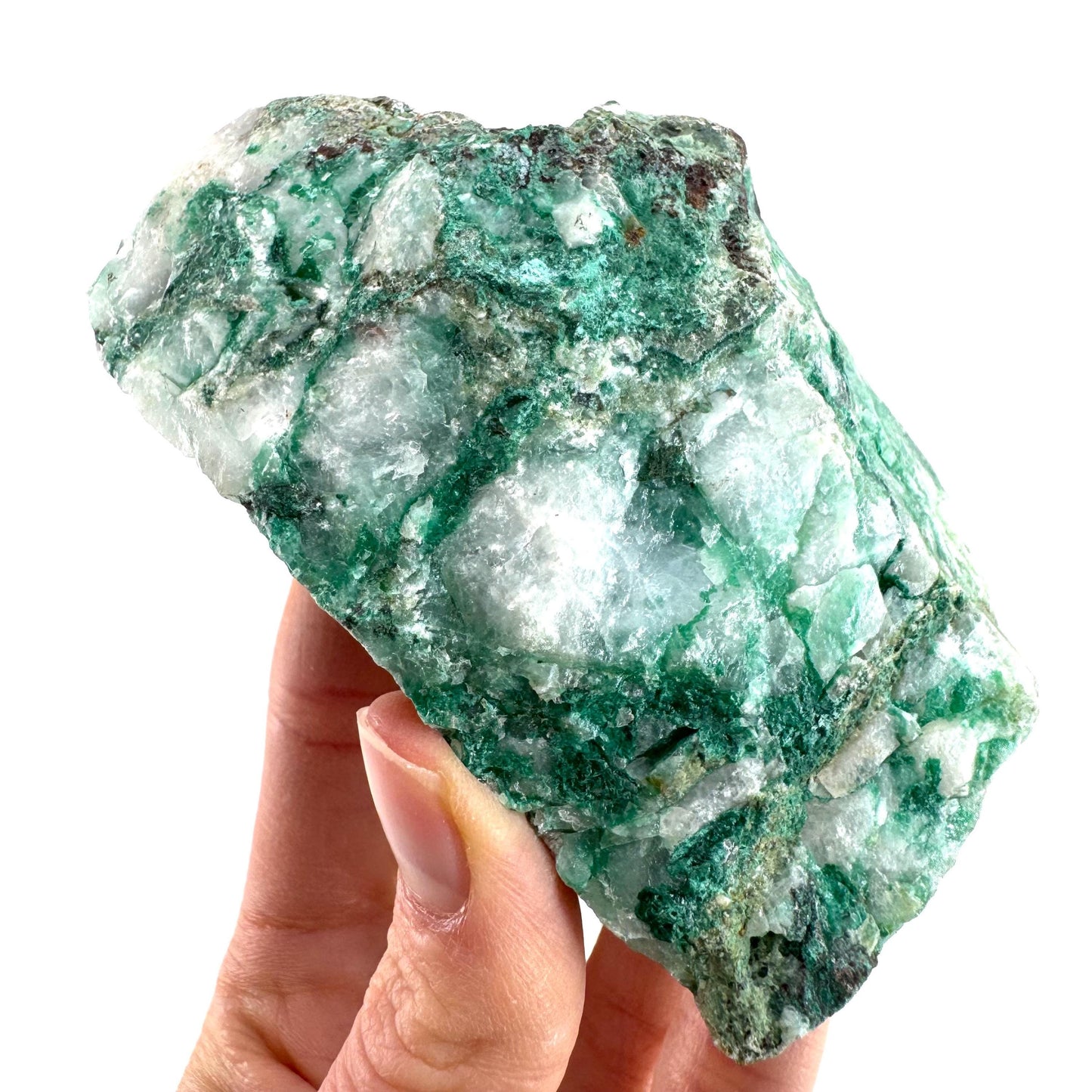 Ajoite in Quartz (South Africa) | raw ajoite, raw crystals, mineral specimen, Ajoite quartz crystal