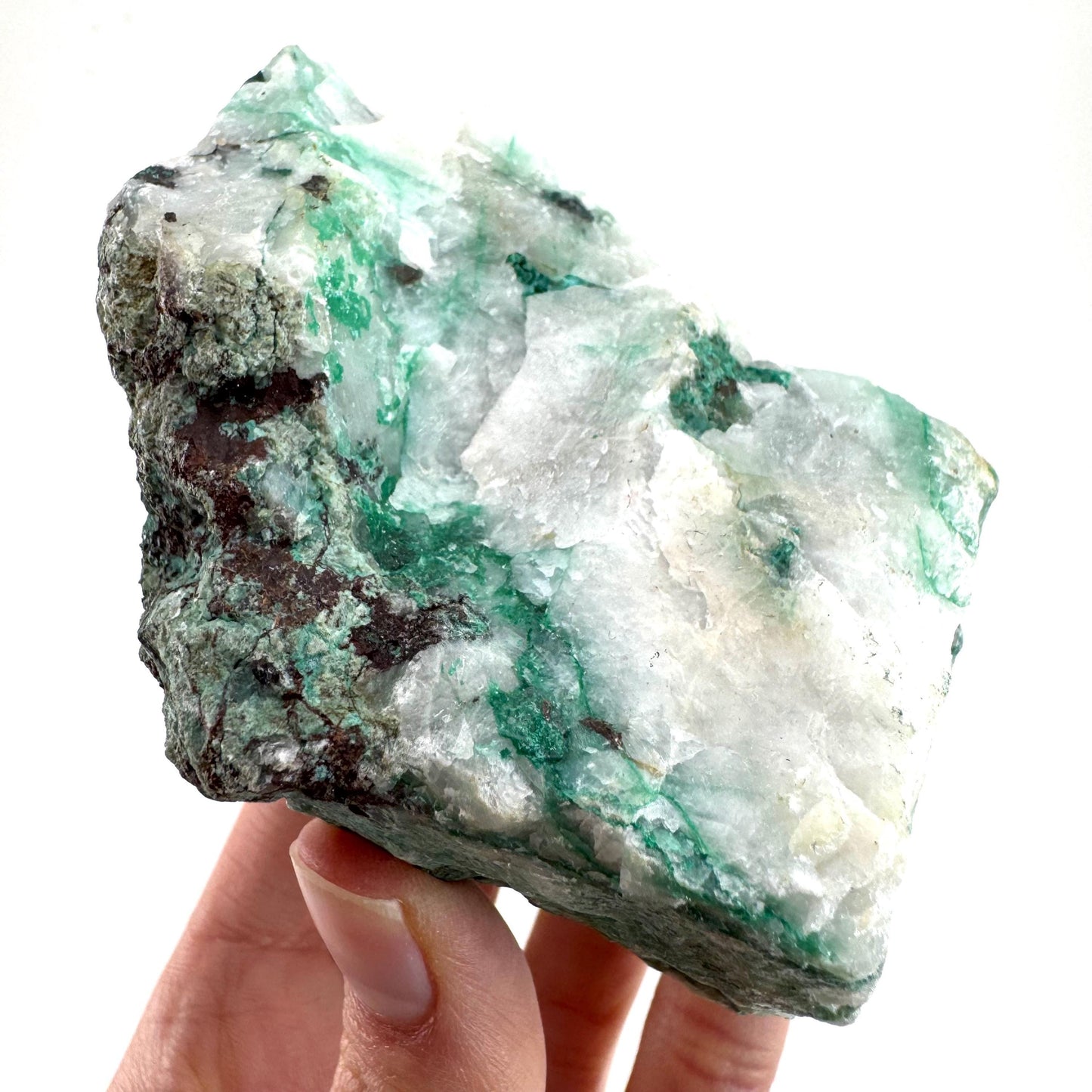 Ajoite in Quartz (South Africa) | raw ajoite, raw crystals, mineral specimen, Ajoite quartz crystal