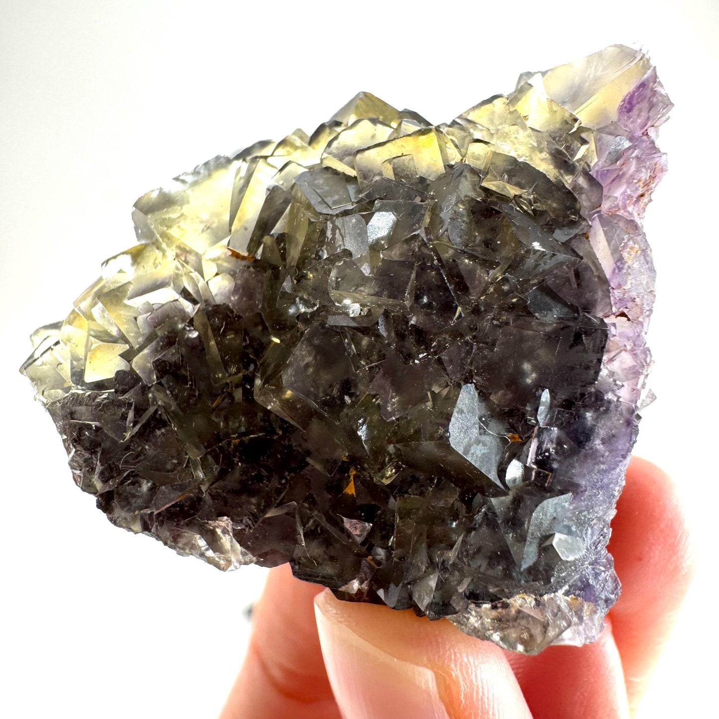 Okorusu Fluorite (Namibia) | “Honey Pocket” fluorite cluster, yellow fluorite crystal, mineral specimen