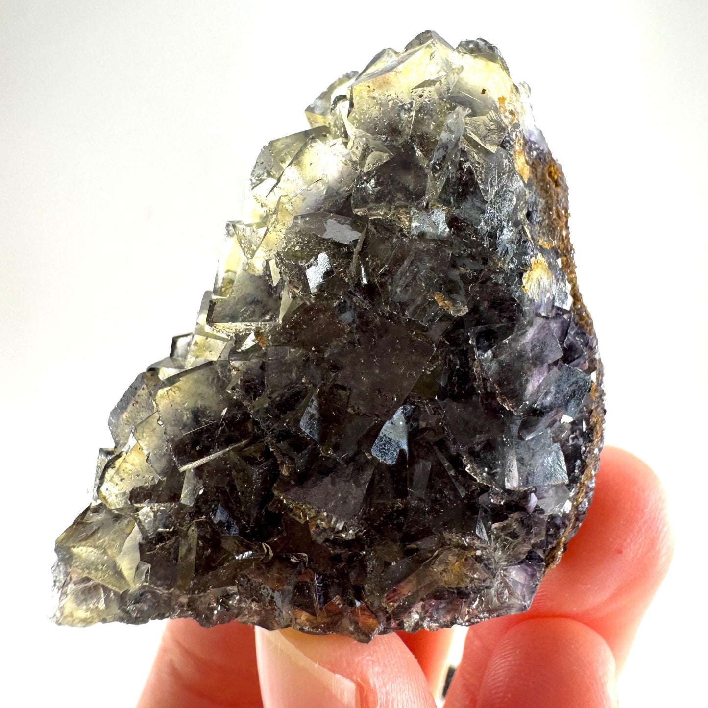 Okorusu Fluorite (Namibia) | “Honey Pocket” fluorite cluster, yellow fluorite crystal, mineral specimen