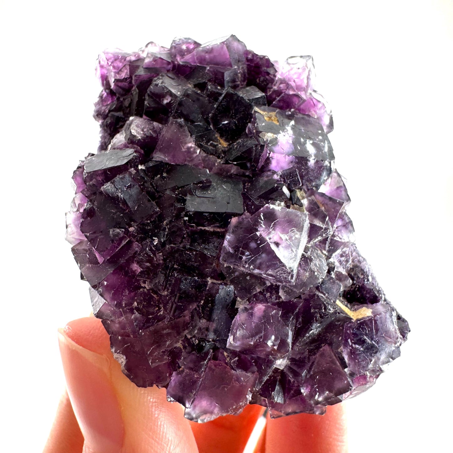 Okorusu Fluorite (Namibia) | purple fluorite cluster, raw fluorite crystal, mineral specimen