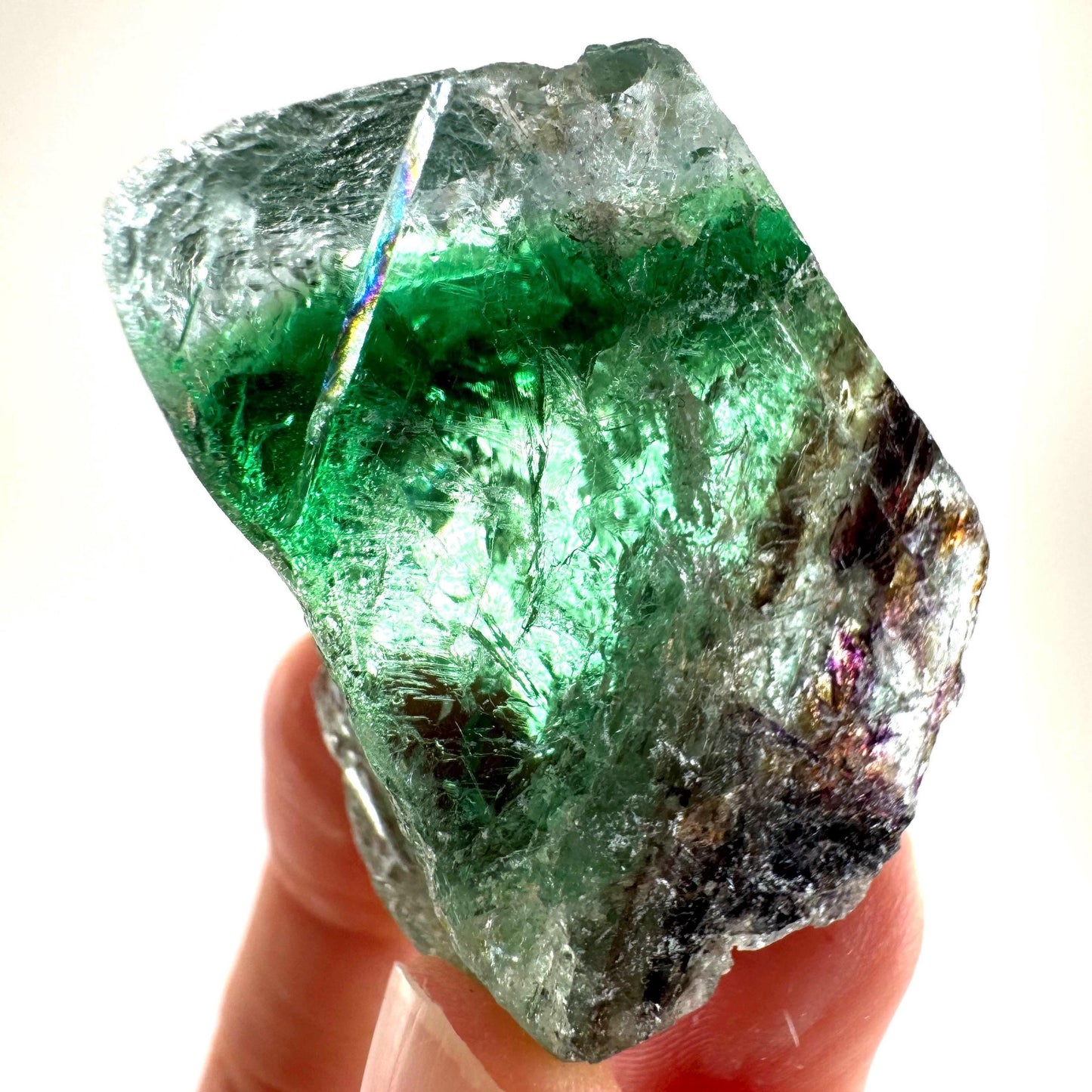 Okorusu Fluorite (Namibia) | green fluorite cluster, raw fluorite crystal, mineral specimen